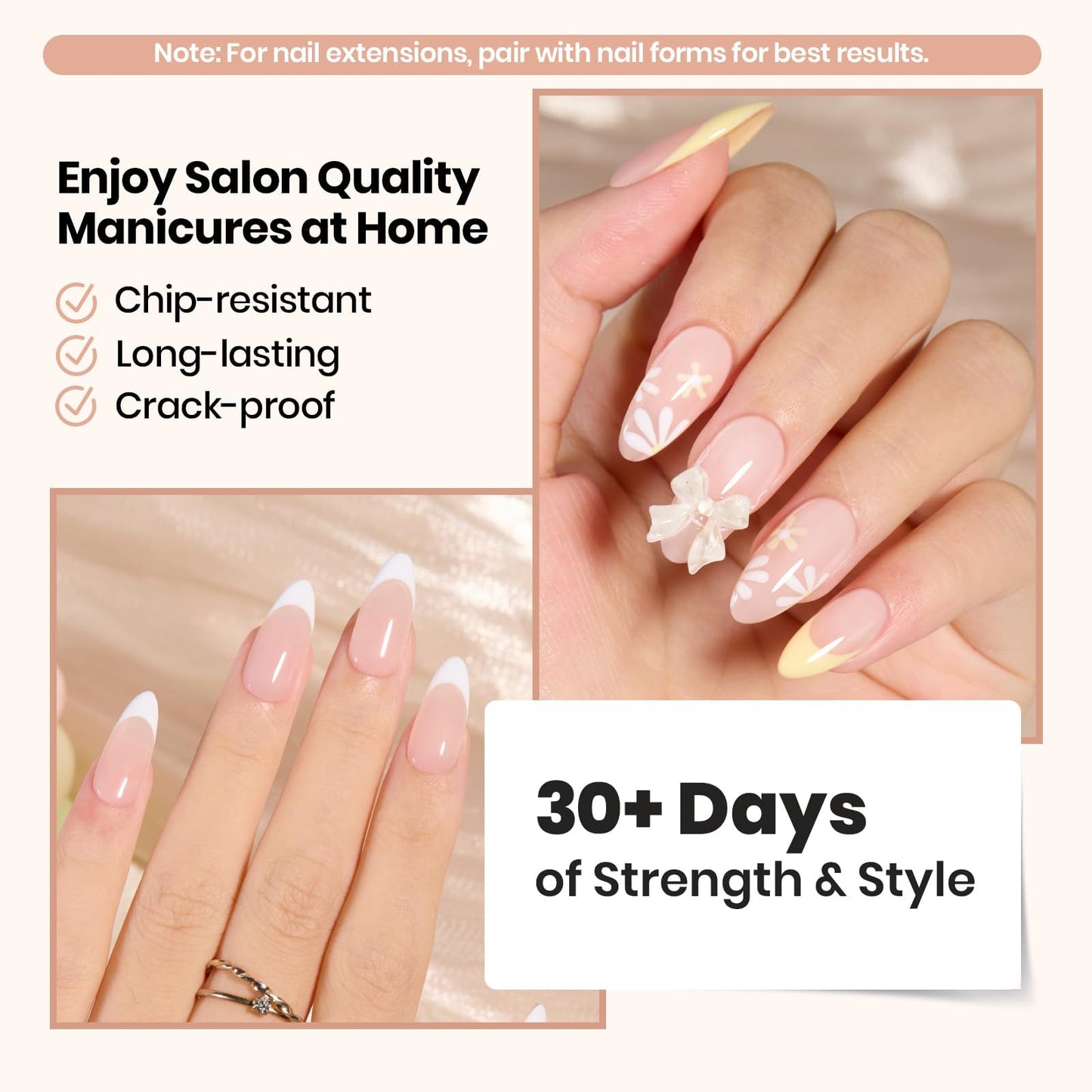 Beetles Builder Gel Nails Kit HEMA Free & Handheld Nail Lamp,8 in 1 Clear Natural Nude Building Gel with Base & Top Coat,for Nail Thickening Strengthening Building Apex for Beginner DIY Salon at Home