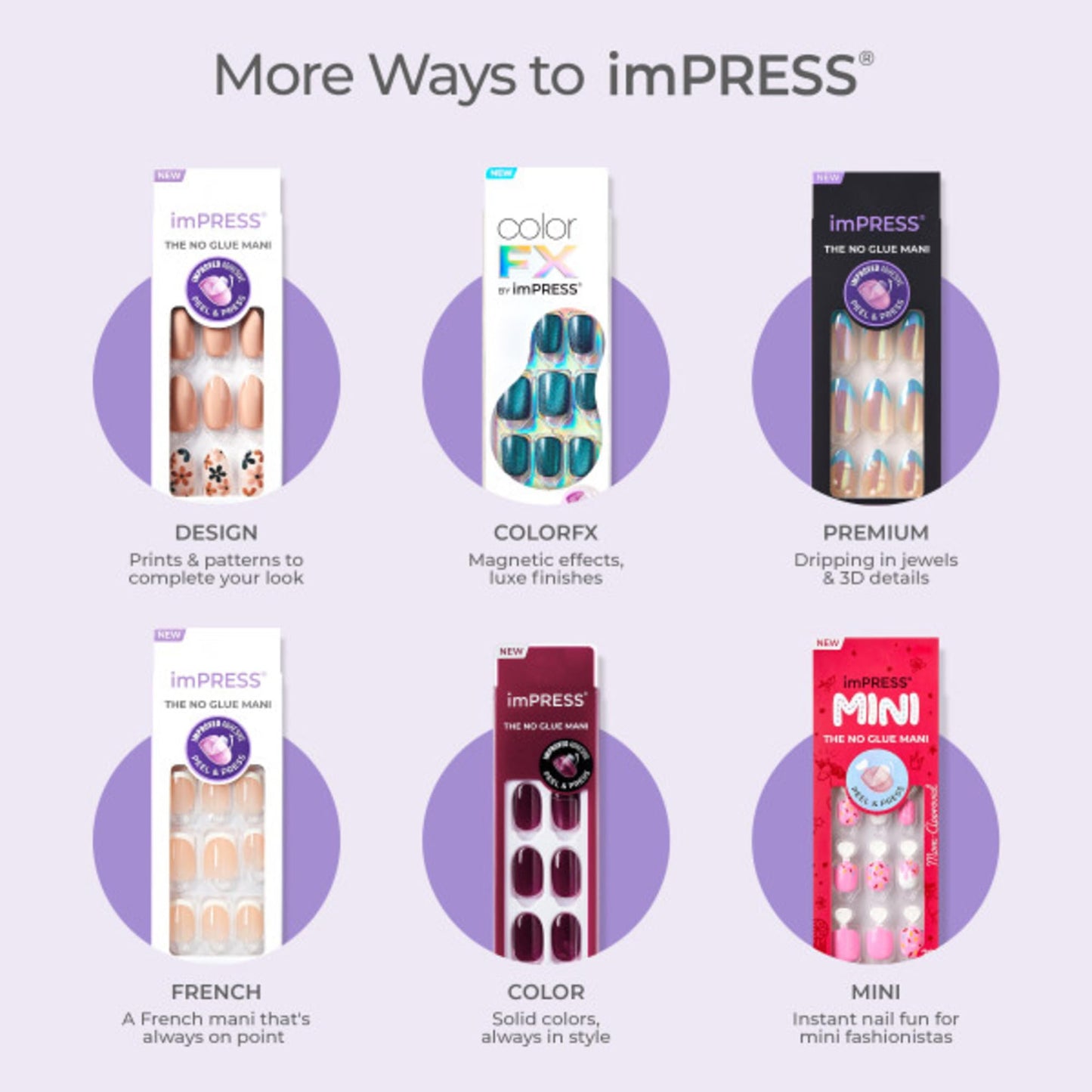 Kiss Impress Color Press-On Nails, Gel Nail Kit, PureFit Technology, Short Length, “Mint To Be”, Polish-Free Solid Color Manicure, Includes Prep Pad, Mini Nail File, Cuticle Stick, and 30 Fake Nails