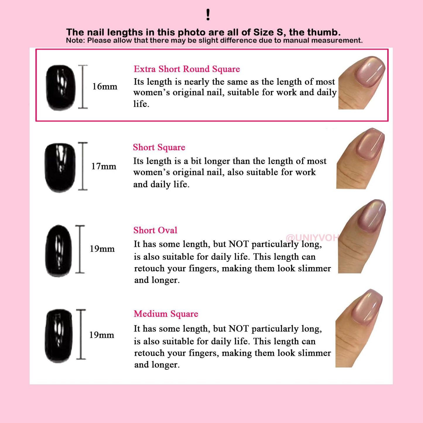Extra Short Press on Nails Squoval False Nails Handmade with 3D Designs/Charms, Cute Reusable Fake Stick on Tips (Golden Brown#Small)