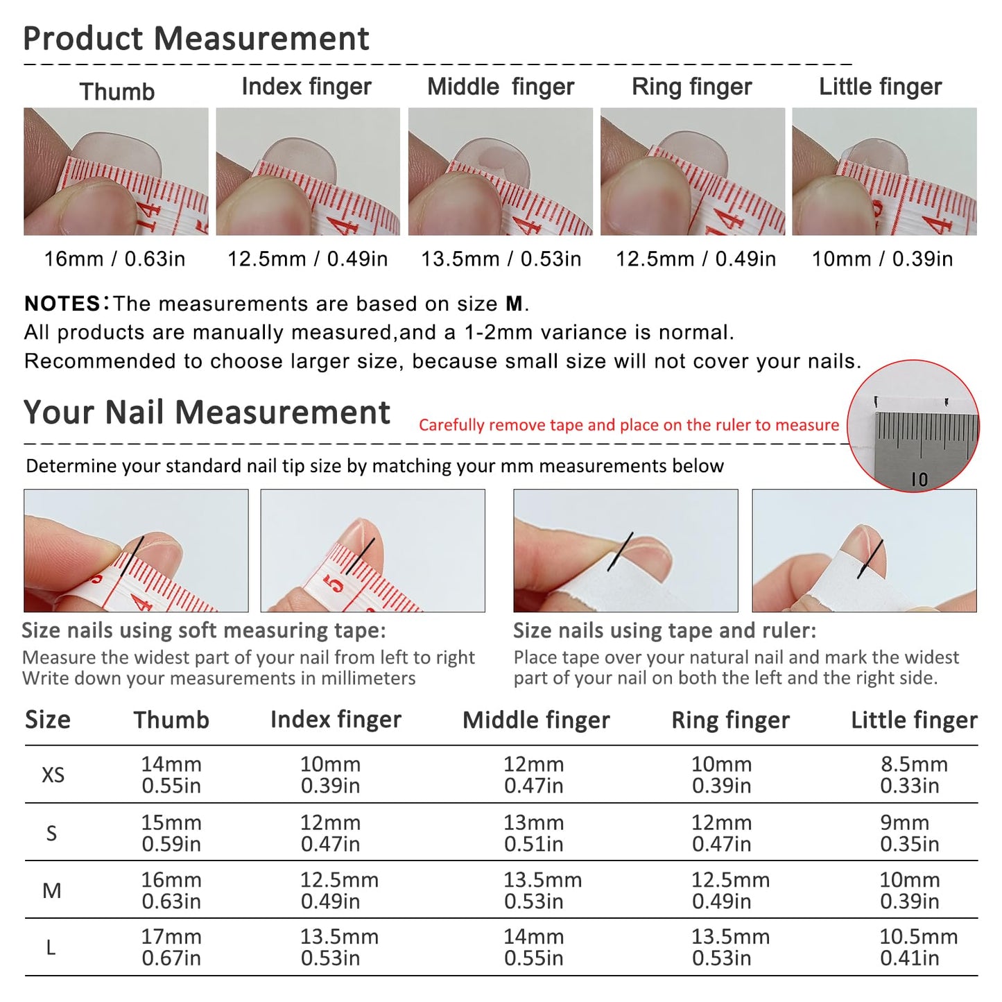 TENPAL 10Pcs Handmade Press On Nails Medium With Tools,Nude White French Tip Coffin Fake Nails with Designs,Hand-Painted White Floral Sculpted Salon Acrylic Glue on Nails for Wedding Party Daily(S)