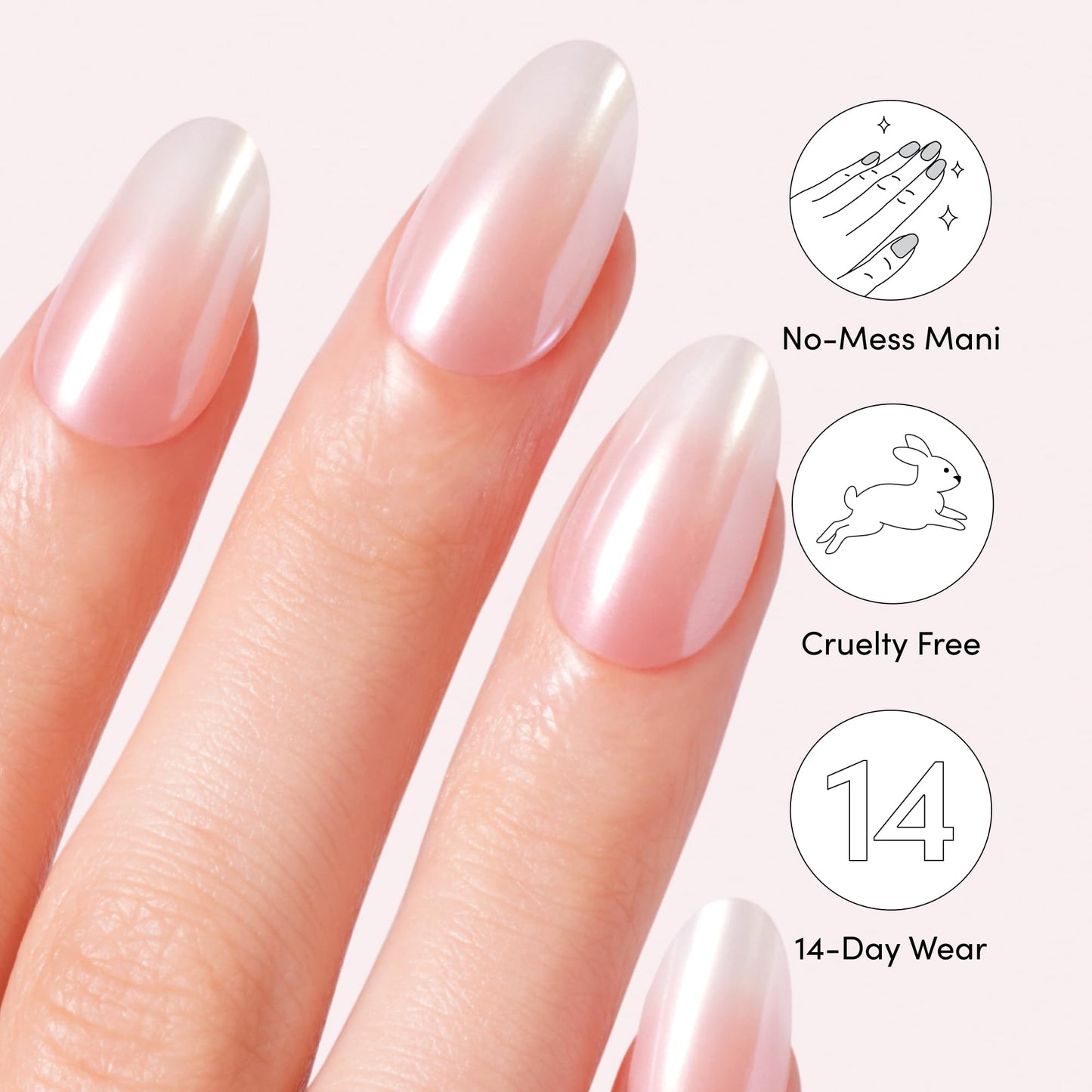 Dashing Diva Magic Press Premium Nail Bundle - Pretty Little Pinks Collection - Press On Nails- Pretty Thing & Rosewater Glaze Almond - Long Lasting Gel - Lasts Up to 7 Days - 2 Sets