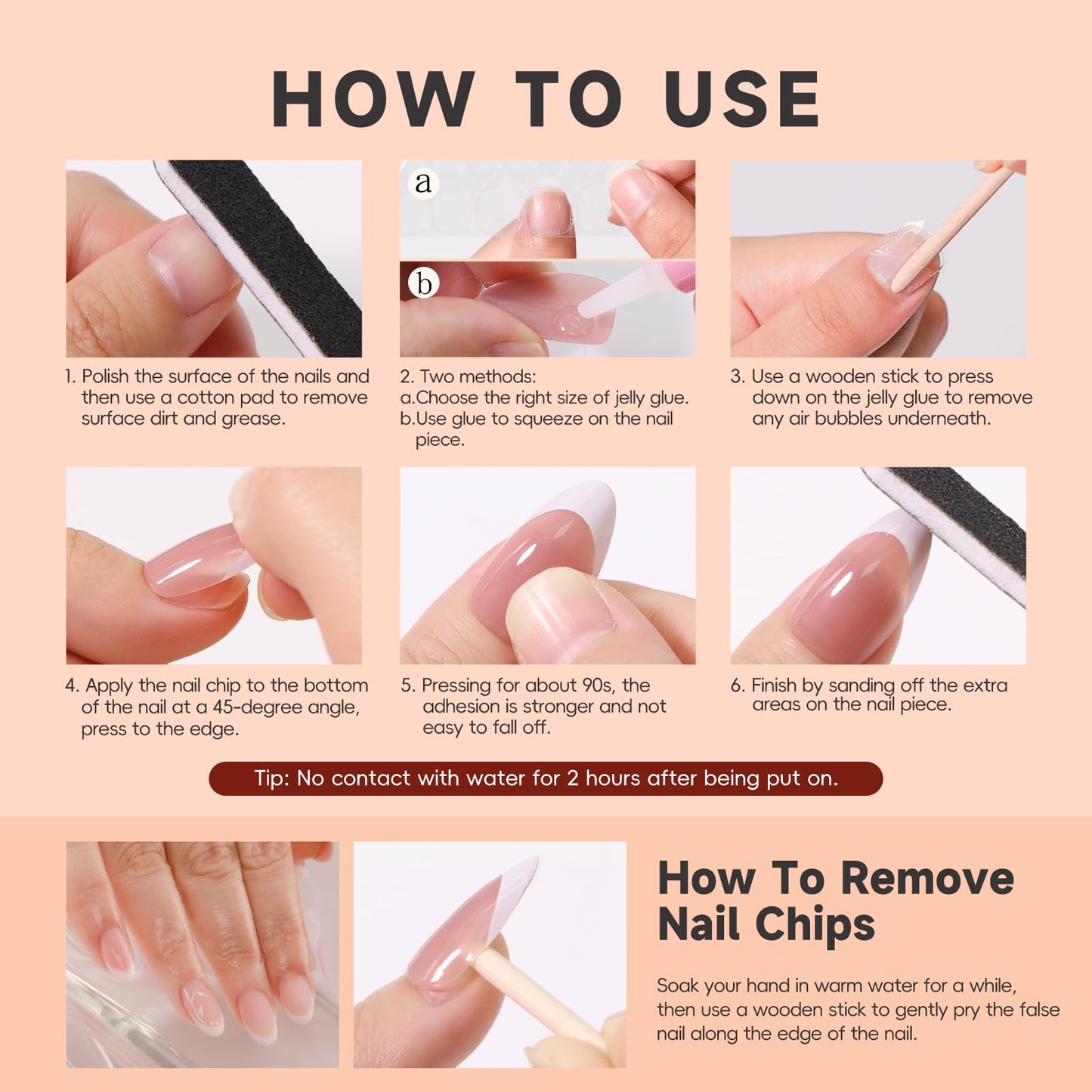 HOSAILY Fall Press-on Nails Extra Short Oval, White Ombre Gradient Base with Red Maple Leaf & Gold Glitter Design, 24pcs Autumn Cute Full Cover Stick on Acrylic Fake Nails with Glue Women Daily Wear