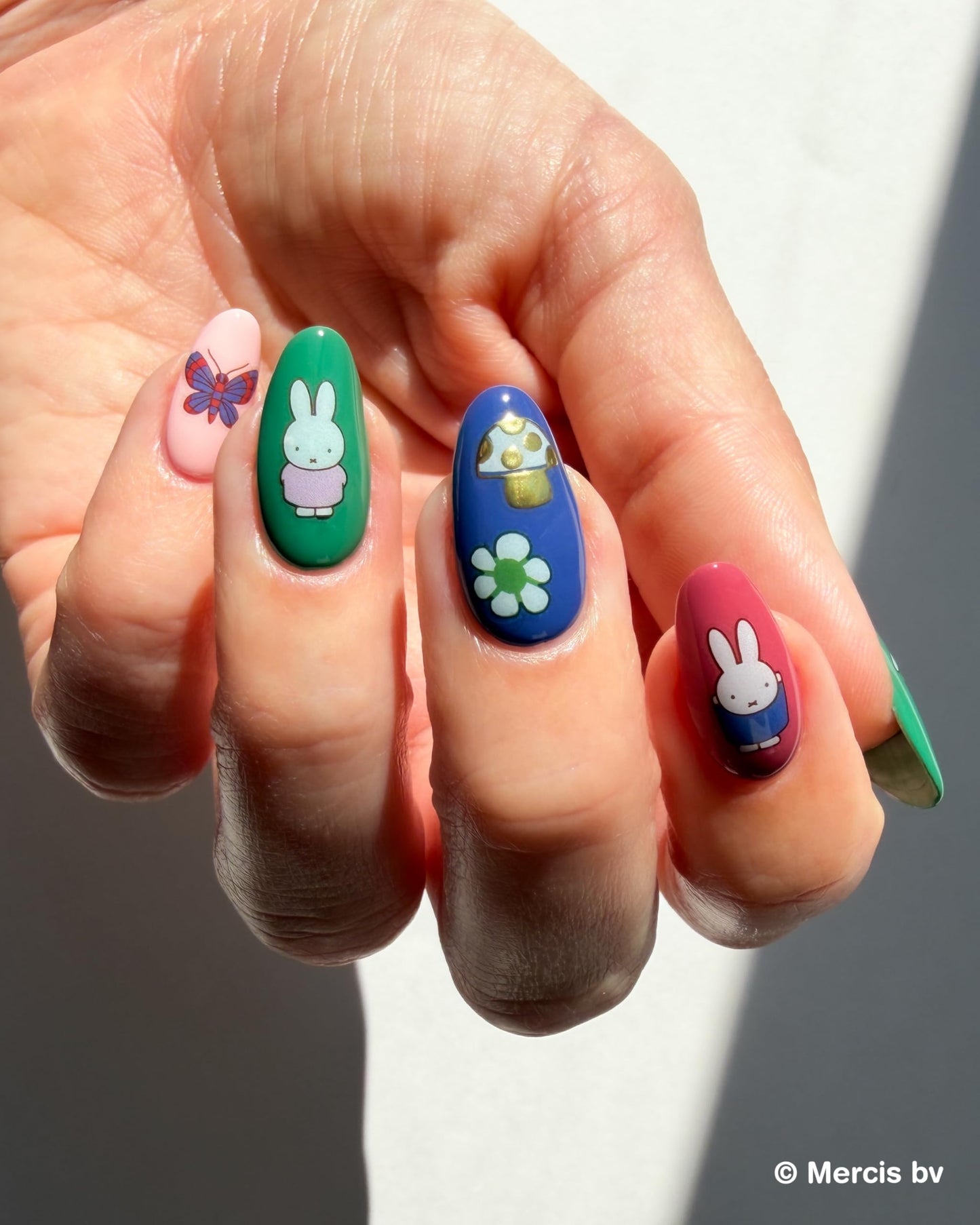 Deco Beauty Miffy’s Mushrooms-Super Thin & Easy-to-Apply Nail Art with the Cutest Designs-Durable & Long-Lasting Nail Art Stickers and Decals for Women, for DIY At-Home Manicures & Salon-Quality Nails