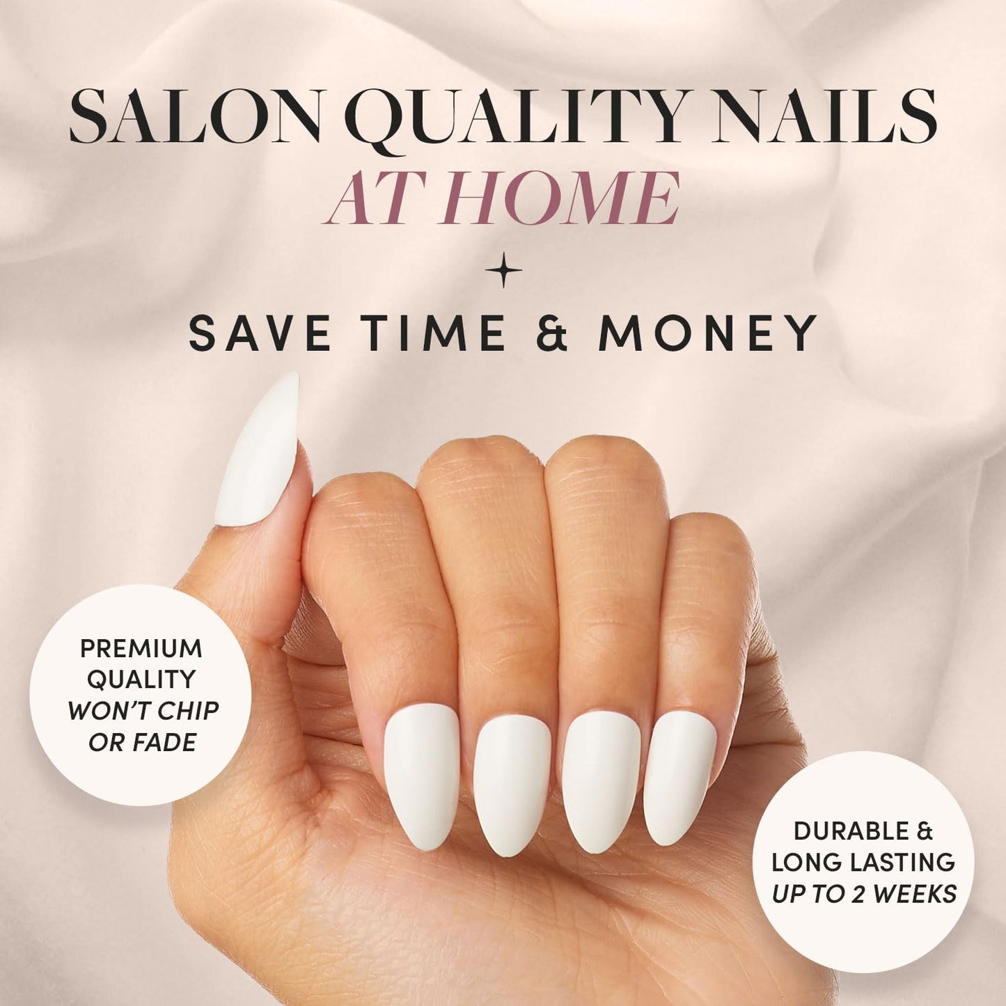 Glamnetic x GLAMZILLA Press-On Nails Bundle - KILLAZILLA, Angel & Berry Fizz | Almond French Tip Fake Nails with Tortoiseshell Print | Opaque White Almond Nails | Short Oval Magenta Nails