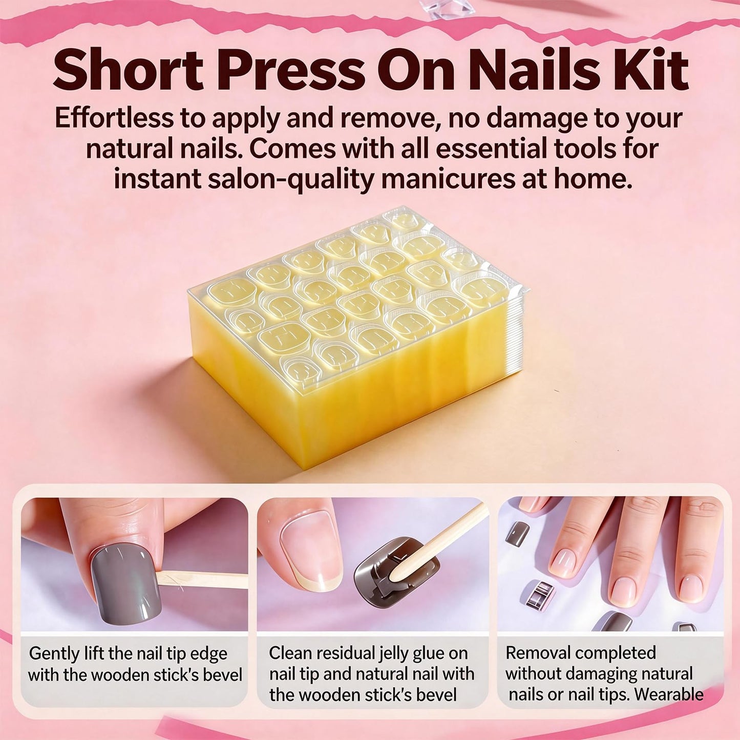 Press On Nails Short, 24 Colors 576PCS Cat Eye Press On Nails, Cat Eye Nails Short Round, Glossy Glitter Finish, Easy Apply Natural Fit, Lightweight for Nail Art Women