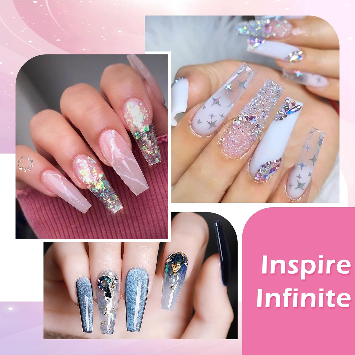 Practice Hand for Acrylic Nails, Fake Maniquin Training Hand for Nail Practice, Nail Practice Hand with Acrylic Nail Powder and Liquid Set, Nail Kit Set Professional Acrylic with Manincure Hand