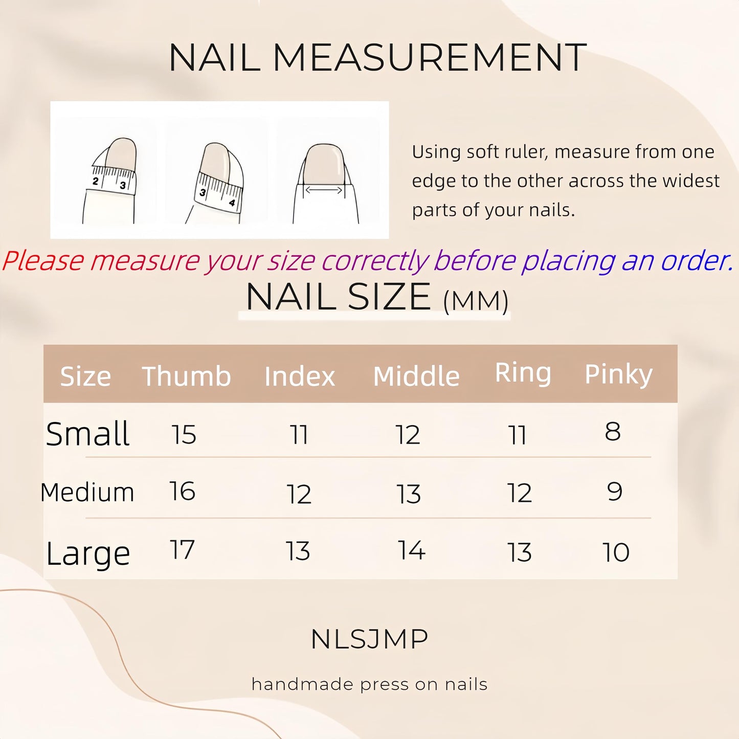 NLSJMP handmade press on Salon Quality nails Reusable short square little blue ball cat eye brown cute acrylic fake nails designed kit,10 pcs Size M #3354
