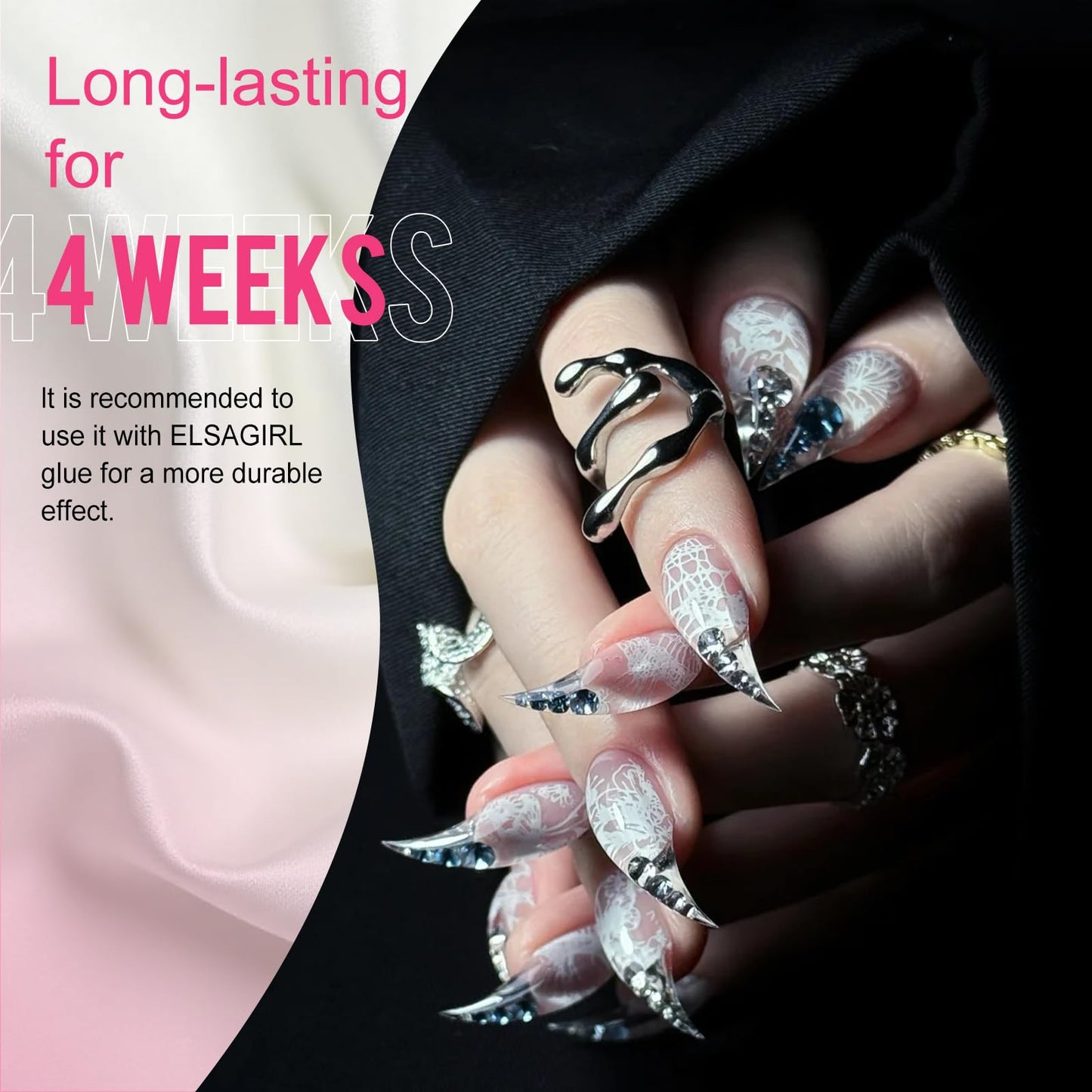280 Pcs Cat Claw Short Curved Stiletto Nail Dual Forms for Poly Gel Extension of 14 sizes 3D Eagle Hawk Curve Sculptural Acrylic Nails, Reusable Full Cover Molds Nail Art Design