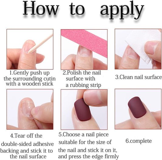 Polka Dot Press on Nails Medium Almond Fake Nails Cute Star False Nails with French Tip Designs Glue on Nail Glossy Pink Full Cover Acrylic Stick on Nail for Women Girl Manicure 24pcs