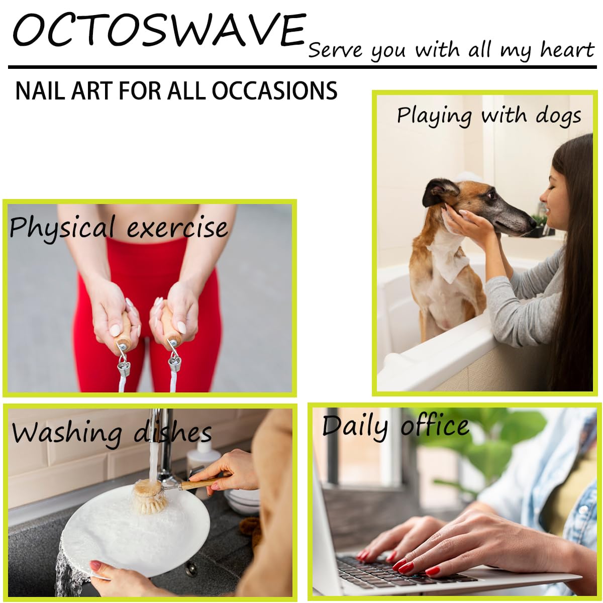octoswave Press on Nails Short Almond Fake Nails Black Artificial Nail Bow and Pearl Charm Stick on Nail for Women 24pcs