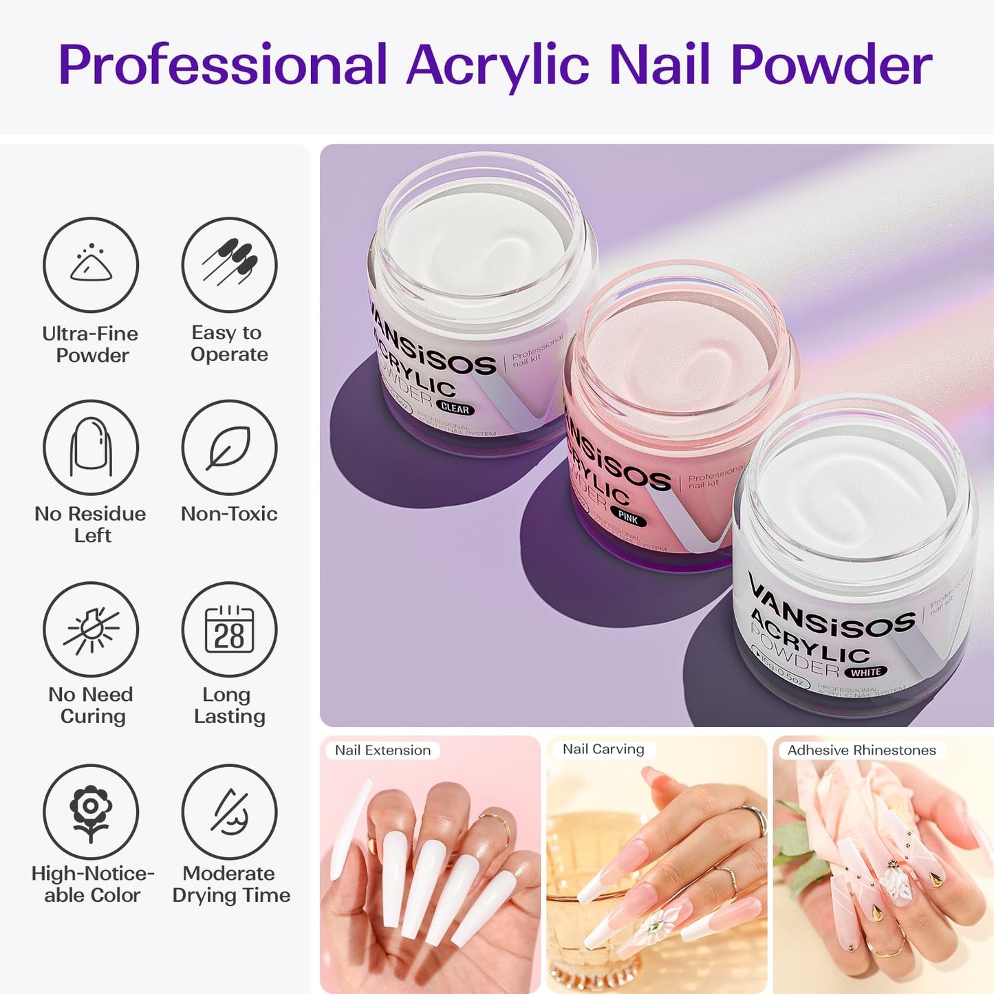 Acrylic Nail Kit for Beginners with Everything: Professional Nail Kit with Drill and Acrylic Powder Liquid Set Decoration Supplies Manicure DIY Salon Women Christmas Gift