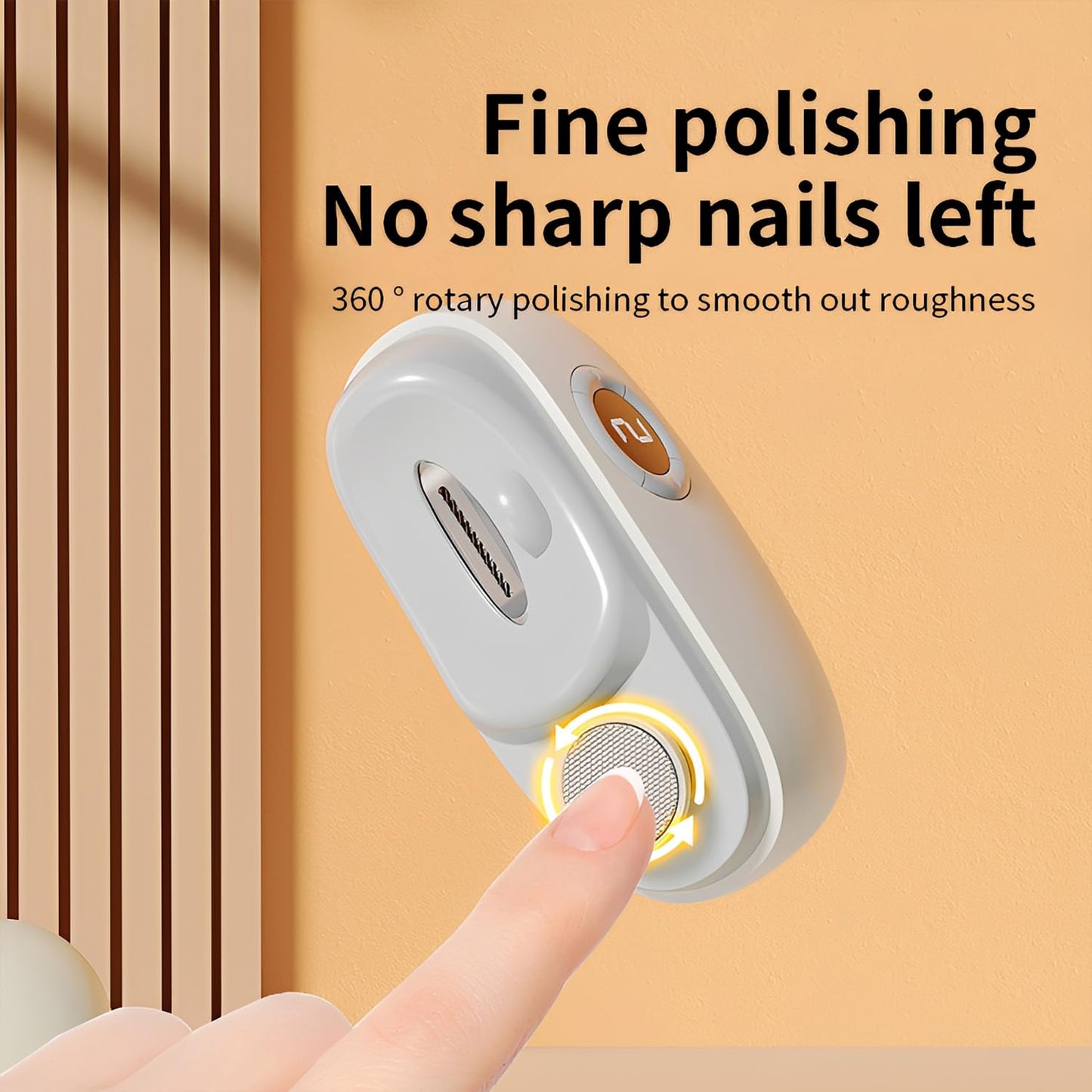 3-in-1 Automatic Electric Nail Clippers with Display, LED Light & Storage Toenail Clippers, Polishing Smart Electric Nail Trimmer, 3 Speeds Nail Cutter for Seniors, Men, Adults White