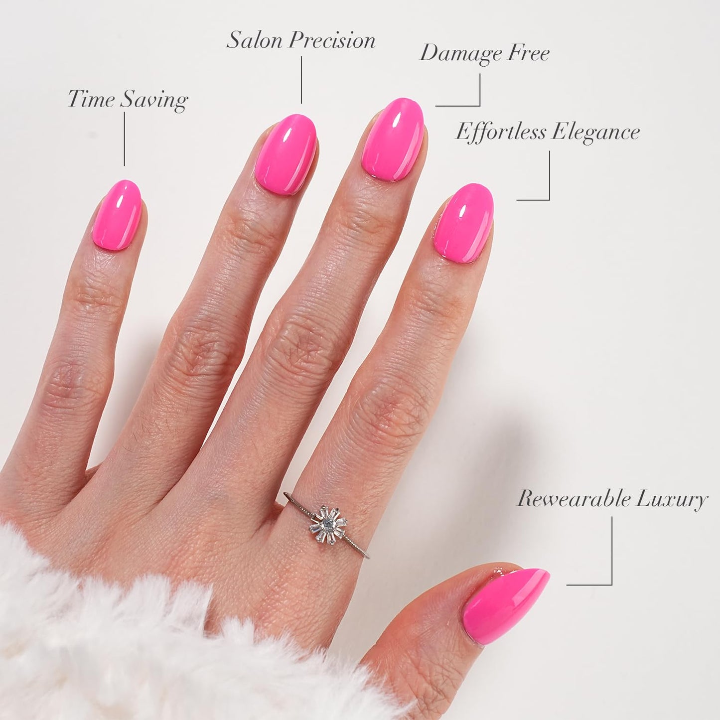 SXC Cosmetics Press On Nails - 015 Neon Crush | X5 Signature Series - XS Almond X-Pro Tips Fake Nails, Salon Quality Nails 16 Sizes - 160 pieces Nail Kit with Glue