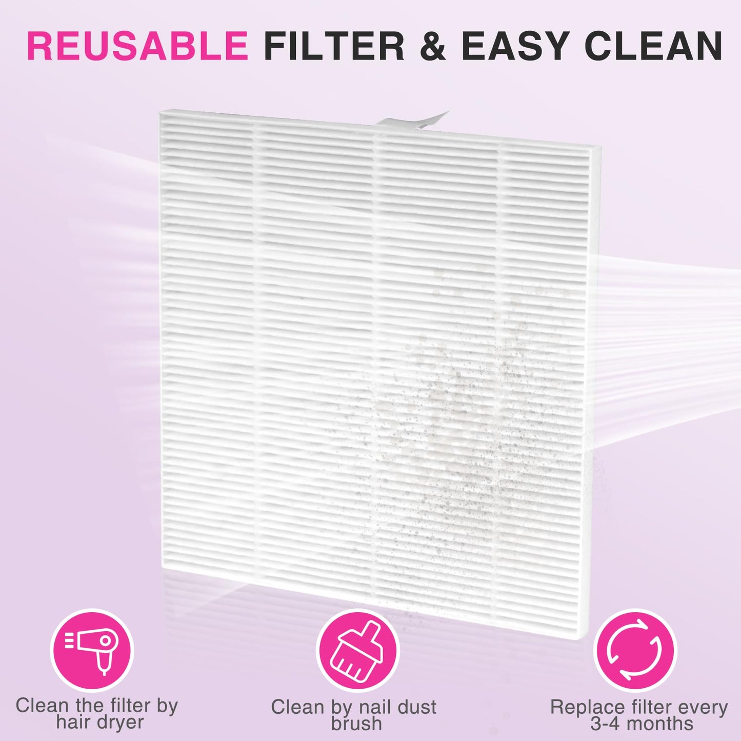 Rechargeable Nail Dust Collector, Cordless Dust Collector Nail Tech, 10 Levels Speed Low Noise & Strong Suction Nail Fan Dust Collector, Nail Vacuum Duster Professional Dust Collector for Salon, Home