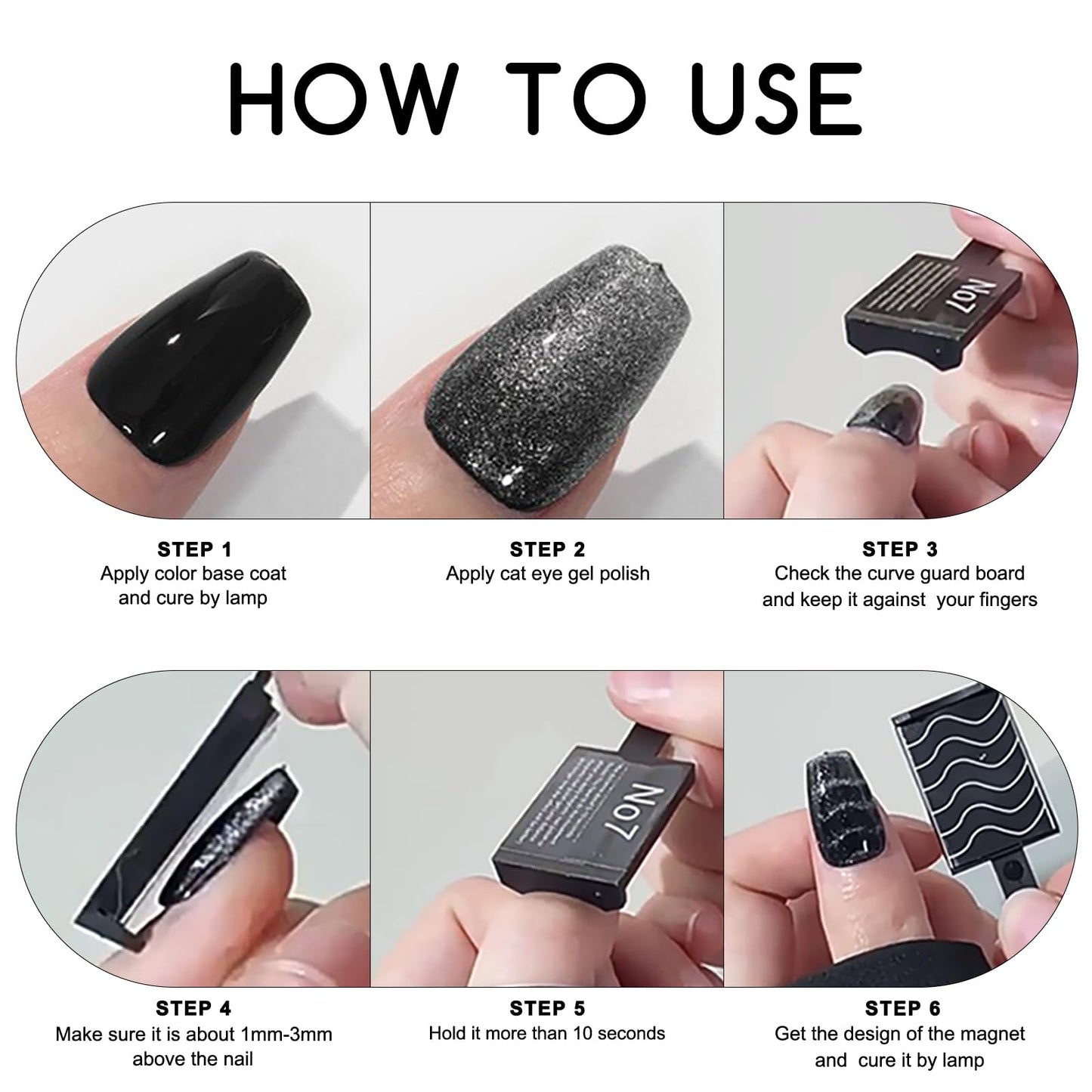 YECIRALA 14Pcs Cat Eye Magnet For Nails Magnet Tool Set With 2 Pcs Y-Shape Iron Molds, 14 Uniquely Shaped Nail Magnet For Nails Strong Magnetism Cylinder Cat Eye Gel Nail Polish Magnet Sticks Tools