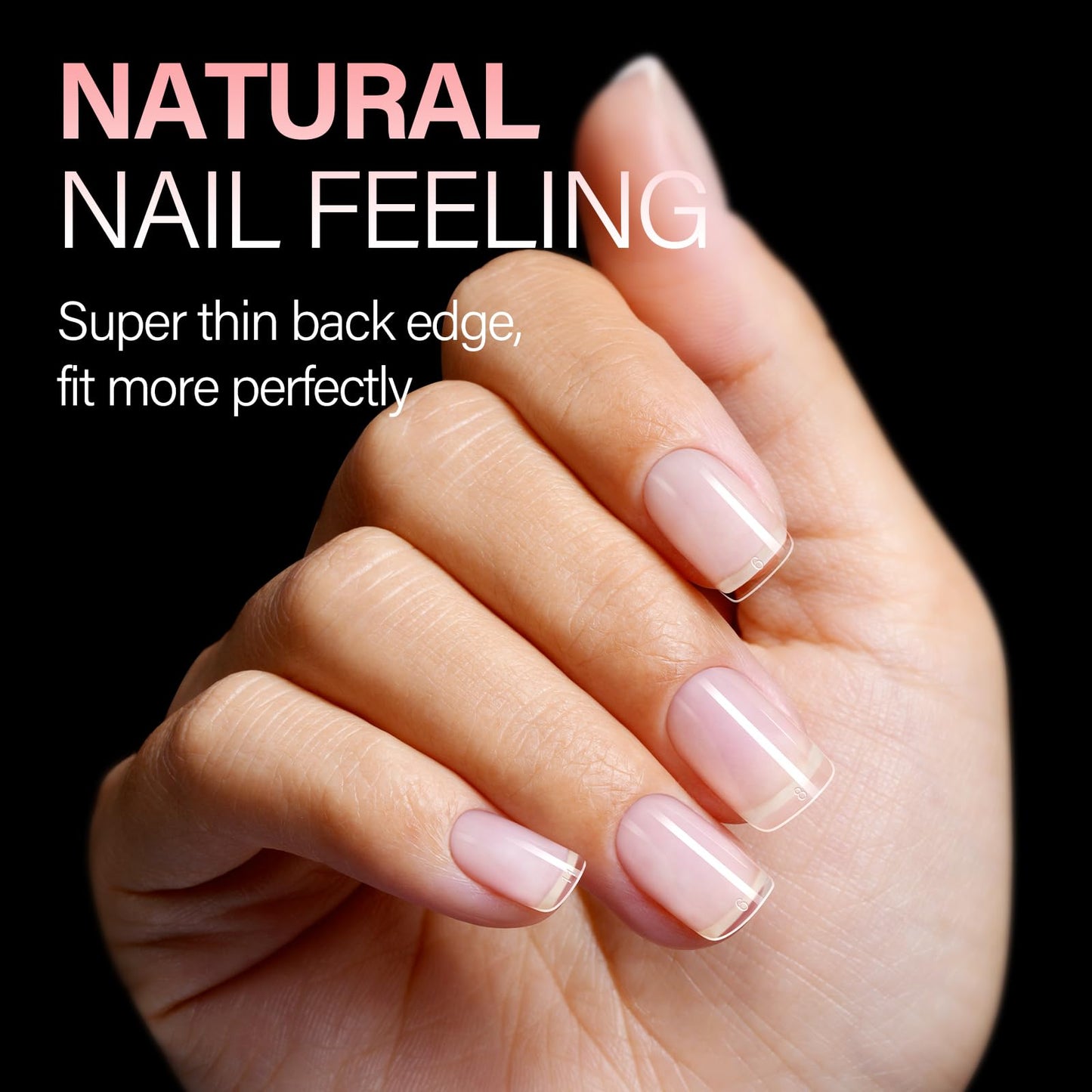 AILLSA Extra Short Square Nail Tips - 240pcs Thickened Pre-filed False Nail Tips Half Matte Nails Tips, Fake Nails for Gift
