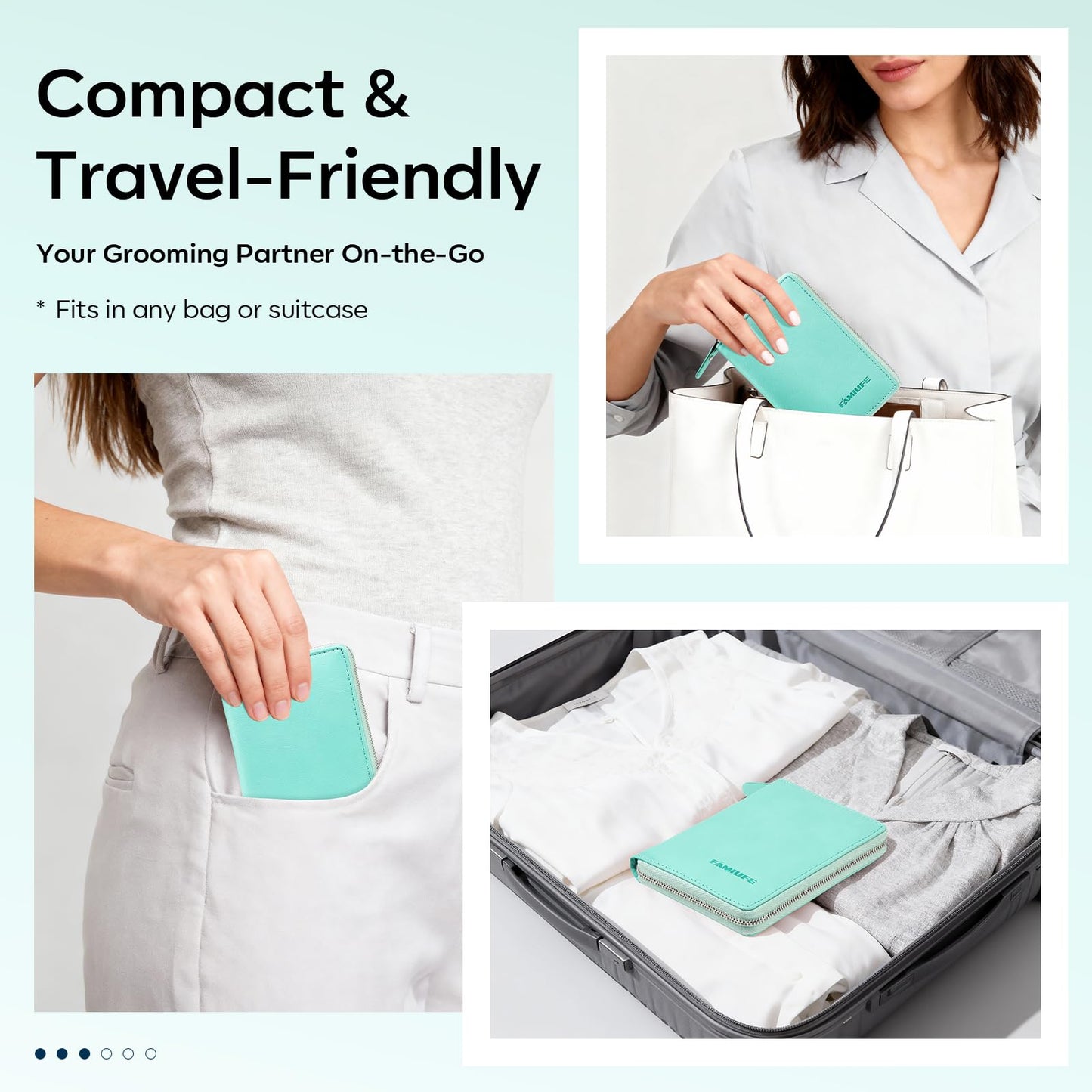 FAMILIFE Manicure Kit for Women, Professional Manicure Set Nail Clippers Set 11 in 1 Stainless Steel Pedicure Tools Nail Kit Men Grooming Tool with Portable Green Travel Case for Home, Travel