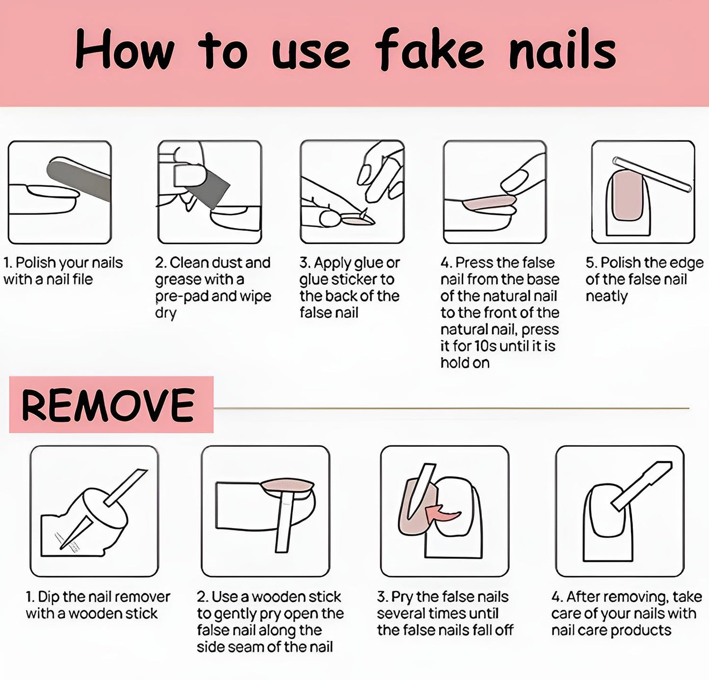 White 3D Flower Press On Nails Medium Almond Fake Nails With Rhinestone Designs Acrylic Nail Press Ons French False Nails Reusable Stick On Nail Glossy Glue On Nail For Women 24Pcs