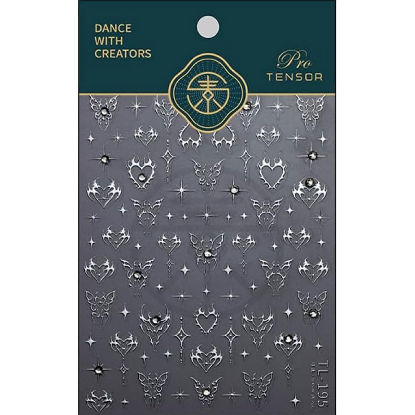 Star Nail Art Stickers Decals, Silvery Star Nail Stickers for Nail Art, 5D Embossed Nail Decals Silvery Manicure Supply for Women Nails Decoration