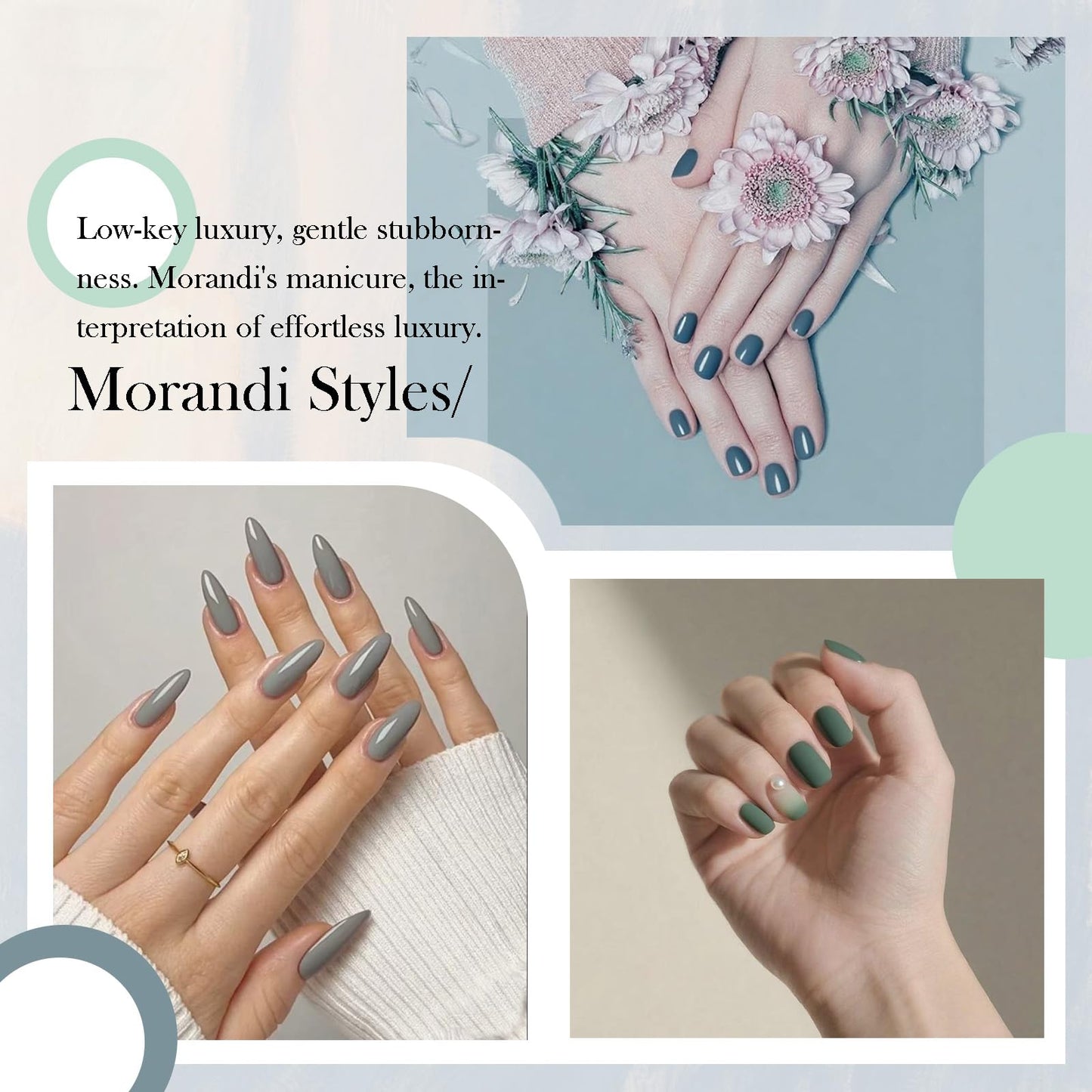 CAMILA ¿ 6pcs 15ml Gel Polish Set Light Gray Color Hema Free Tpo Free Gel Nail Polish Kit Soak Off Gel Polish Manicure Salon For Women (Light Gray A)