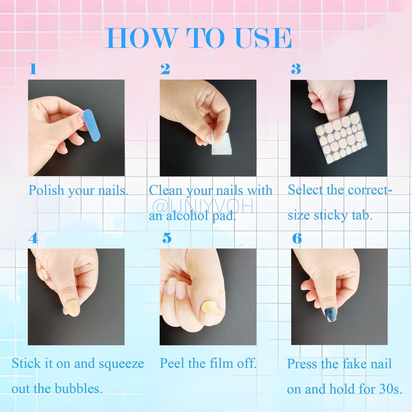 Medium Square Press on Nails Cat Eye Handmade False Nails with Designs, French Tip Short Coffin Reusable Fake Nails (Orange Ocean#Small)
