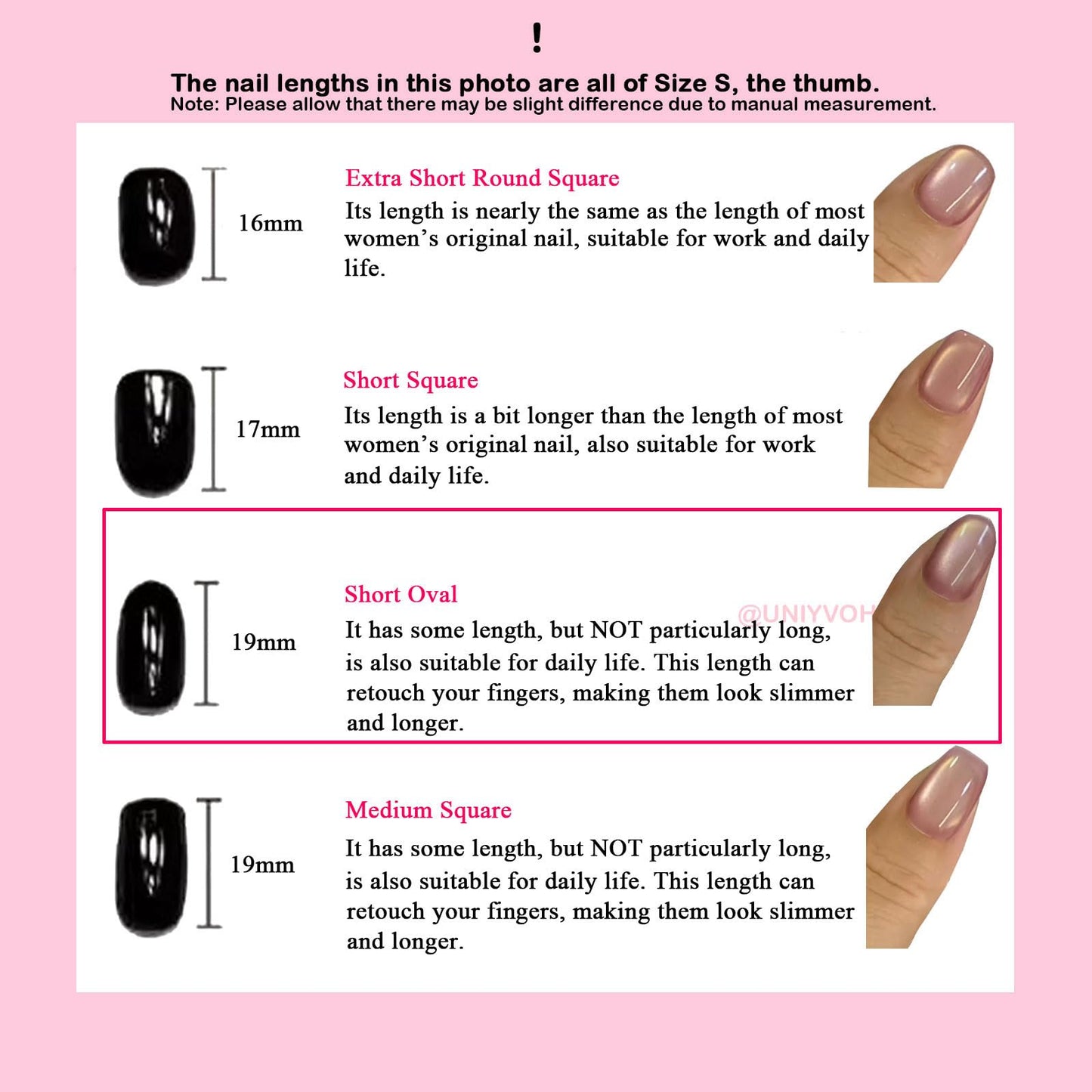 Short/Medium Oval Nails Handmade Glitter Press on Nails with Designs, Cat Eye/Aurora Women Reusable False Nails (Sea Salt Lemon#Medium)