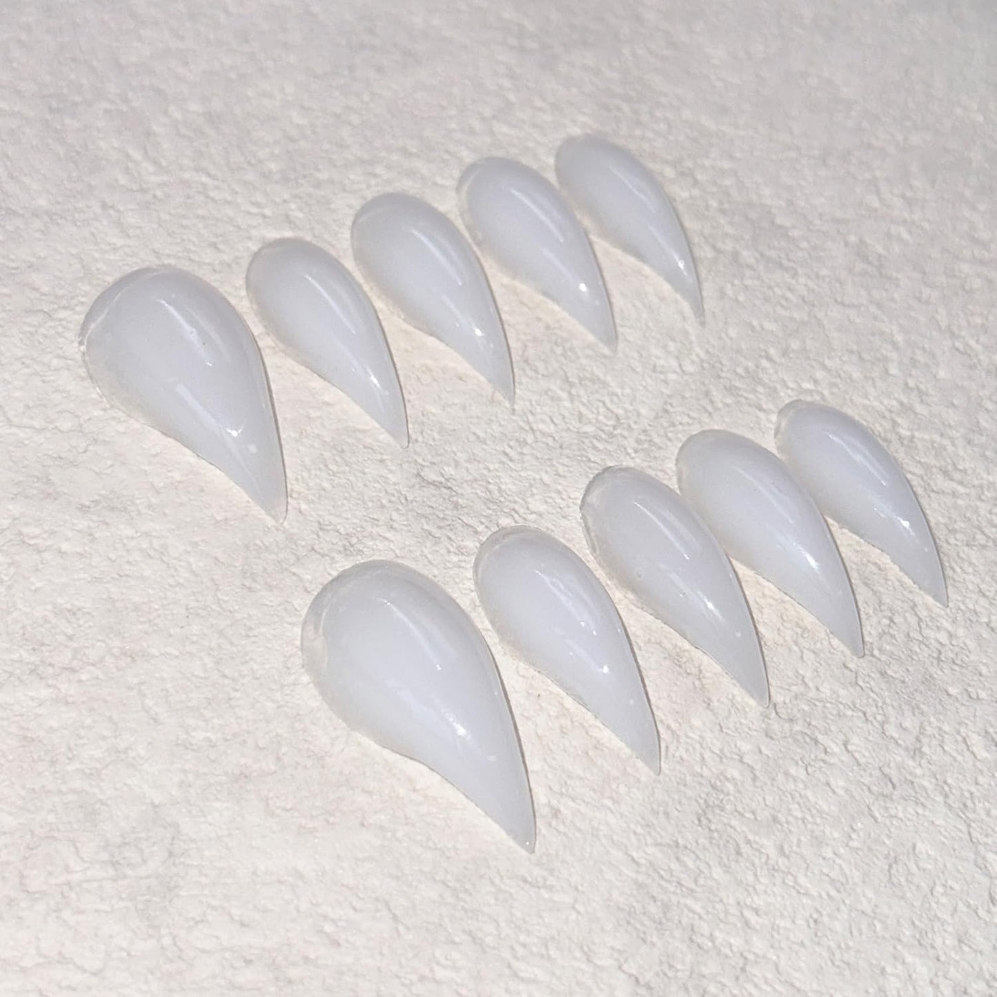 10 Pcs Handmade Press on Nails Short Curved Unique Stiletto Eagle Claw Acrylic Fake Nail with Dragon Claw Design Thickened Goth Nails Press Ons Full Cover Reusable Nail for Women（S）