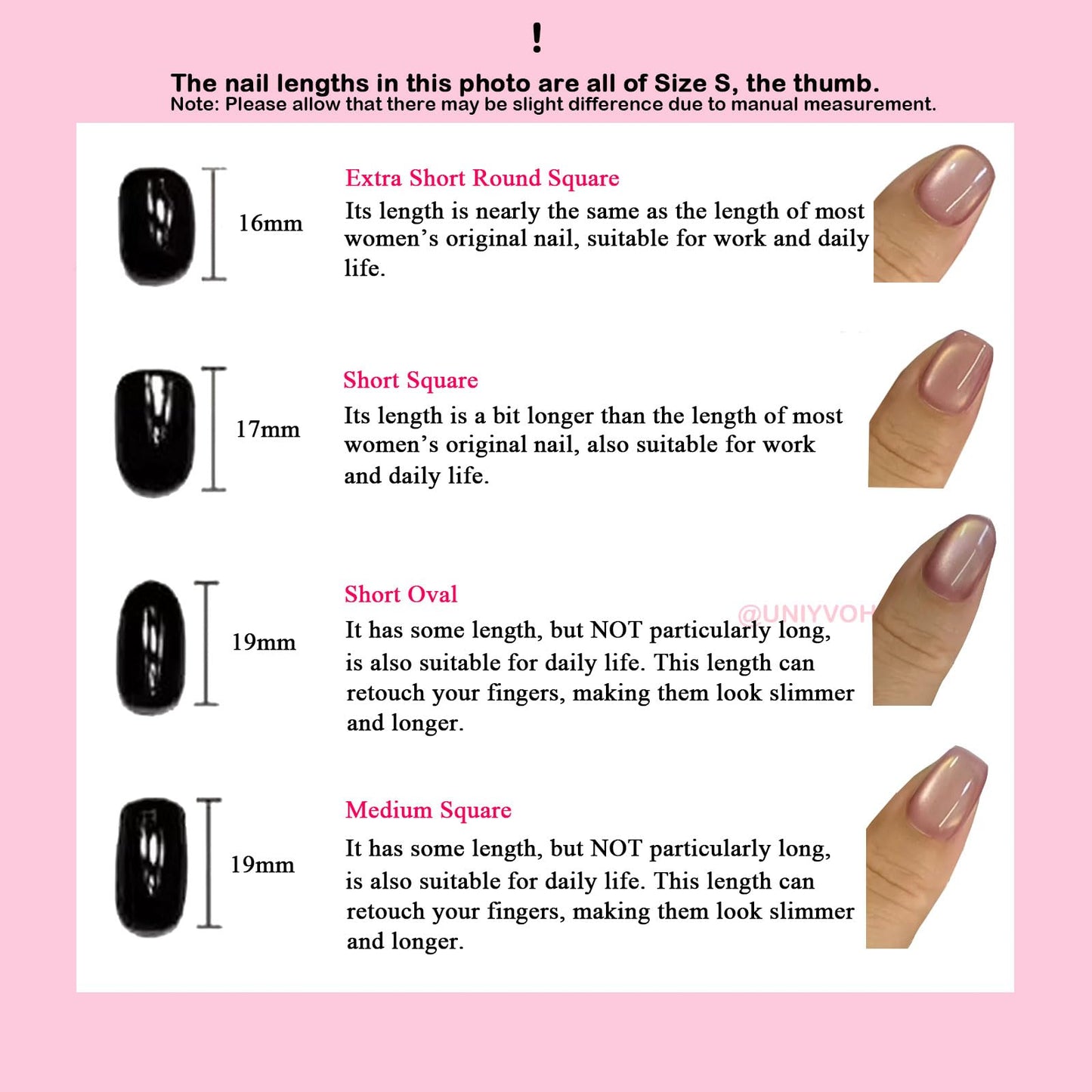 Cat Eye Press on Nails Handmade Short Oval/Square/Round False Nails with French Tip/Aurora/Magnetic Shimmer Designs (Aurora#Sunset River L)