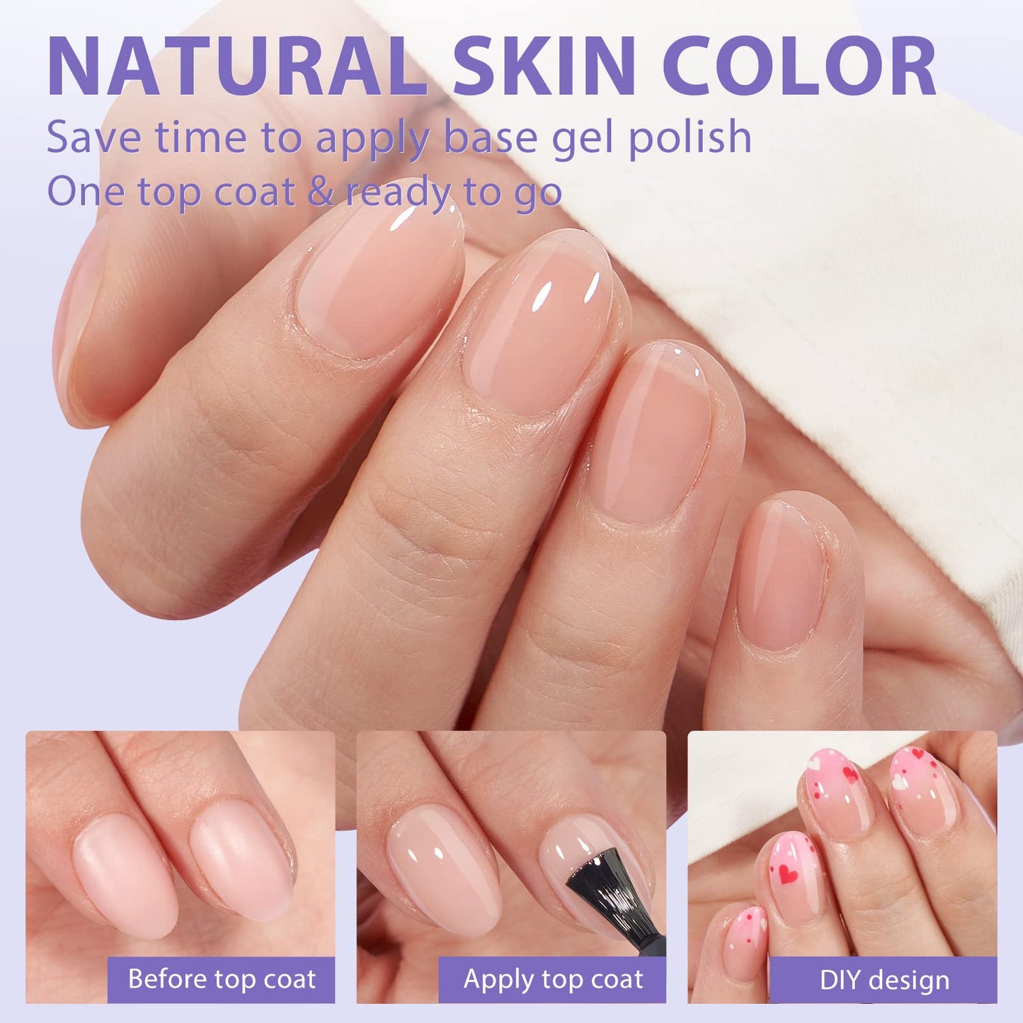 BTArtbox 160pcs Almond Plastic False Nails, Extra Short with Primer Cover, Jelly XCOATTIPS, 16 Sizes, Full Well Tips, Pressure Comfortable Wear, Last 28+ Days, Ideal Gift