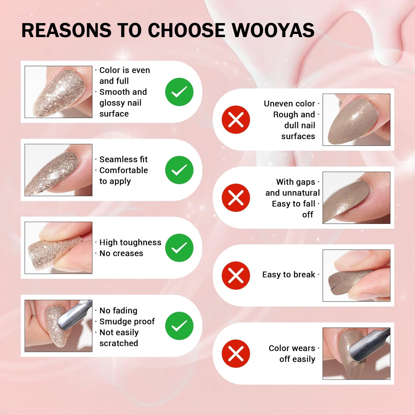 Press On Nails Short Almond,WOOYAS Green Cat Eye False Nails,Magnet Cat Eyes Glue on Nails Full Cover Stick on Nails for Women,Emerald