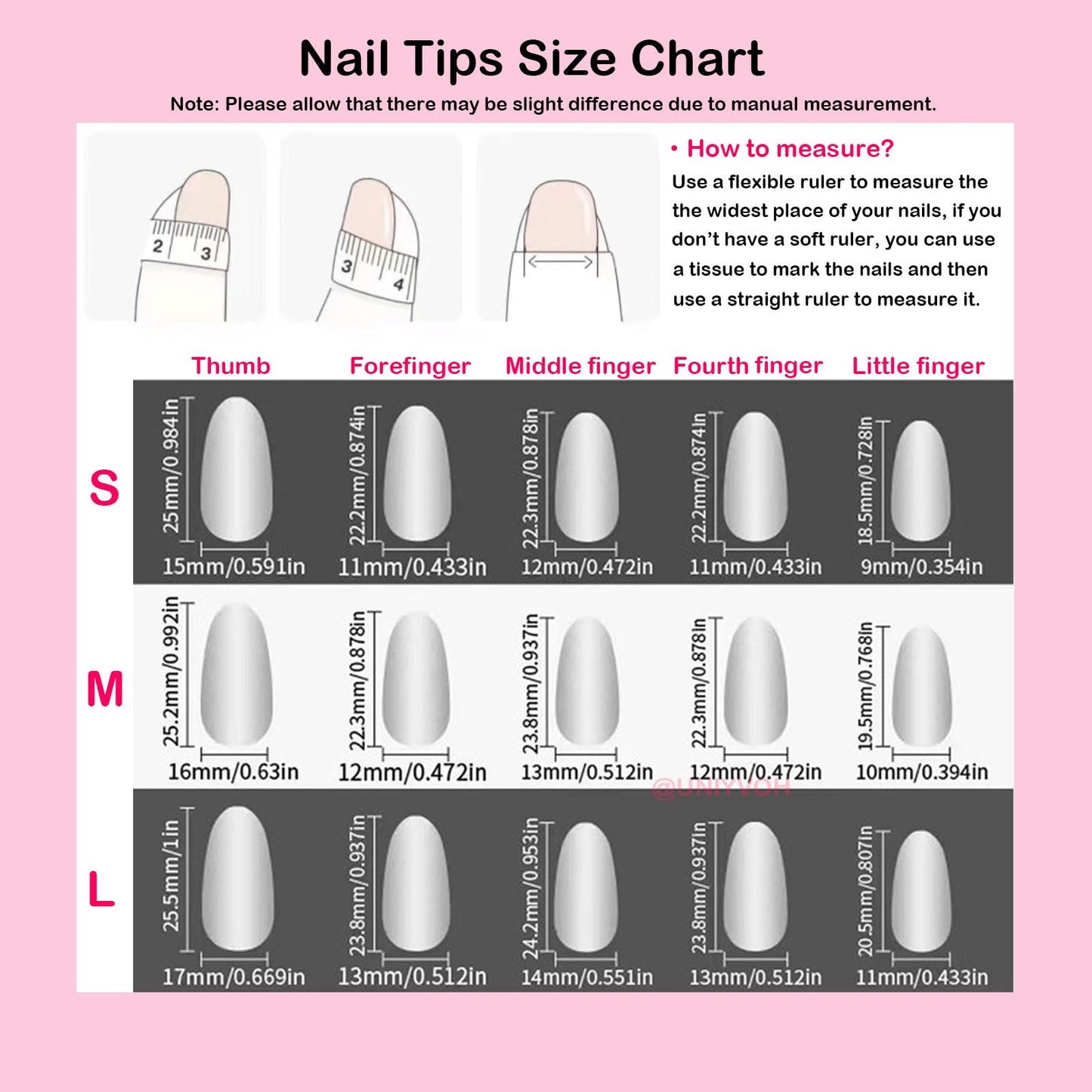 Almond Press on Nails Handmade Medium Long/Stiletto 3D Flower Fake Nail with Designs, Women Reusable False Nails (Ocean Starfish, M)