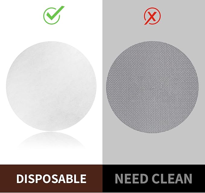 1000 Pcs Coffee Paper Filter for Espresso Coffee Maker, 51 mm Unbleached Espresso Filter Puck Screen Portafilter Paper Compatible with Breville Barista, Mr. Coffee and Other Espresso Machine