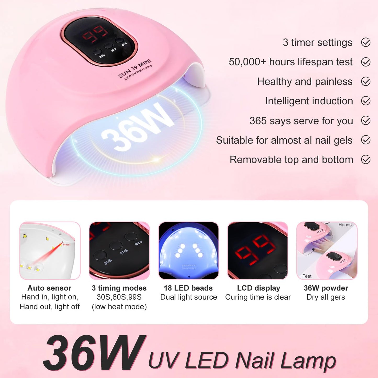Acrylic Nail Kit With Everything For Beginners -Nail Kit Acrylic Set Nail Polish Kit With U V Light And Drill for women Home Salon