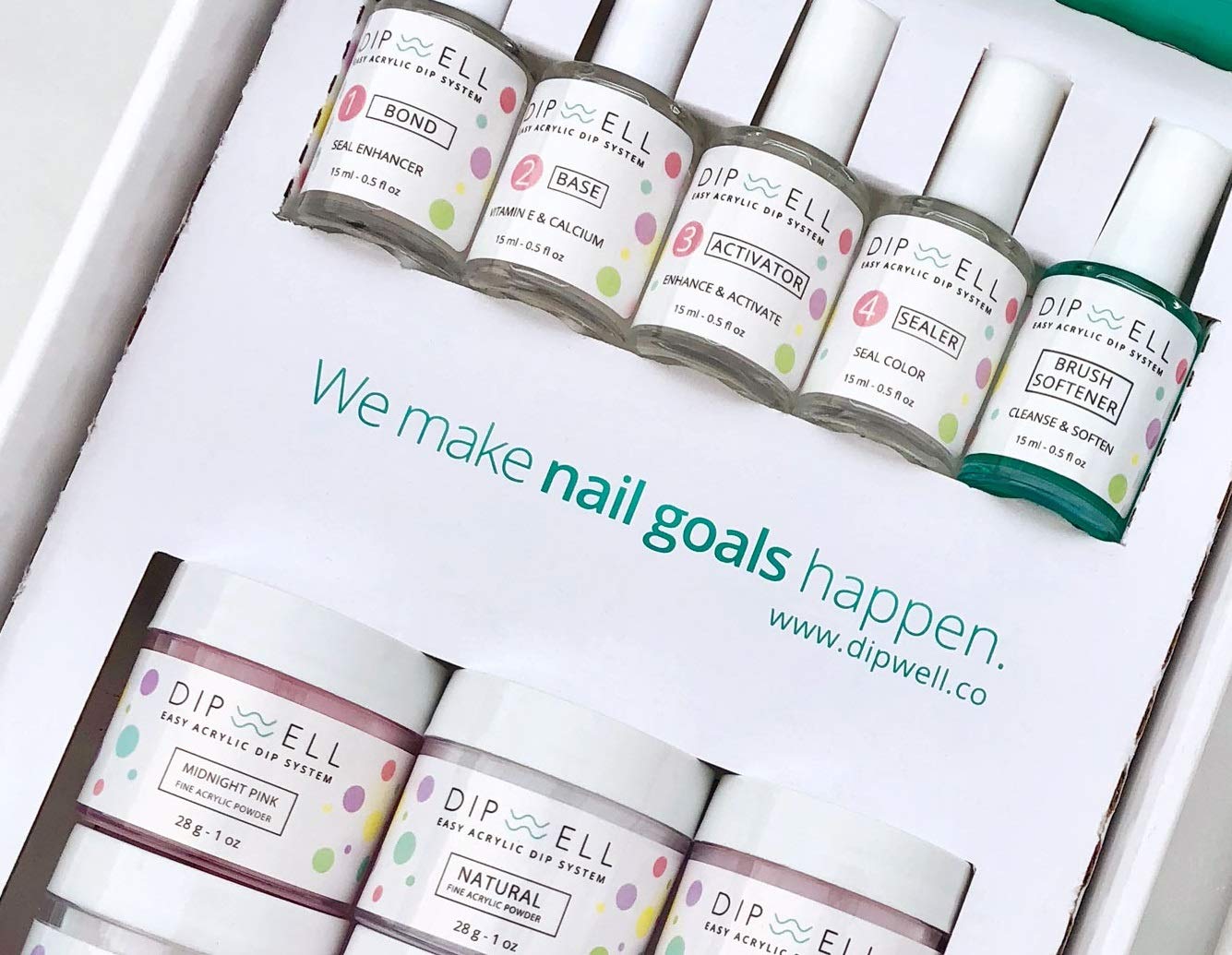 Nail DIP Powder, Classic Color Collection, Dipping Acrylic For Any Kit or System by DipWell (CL - 63)
