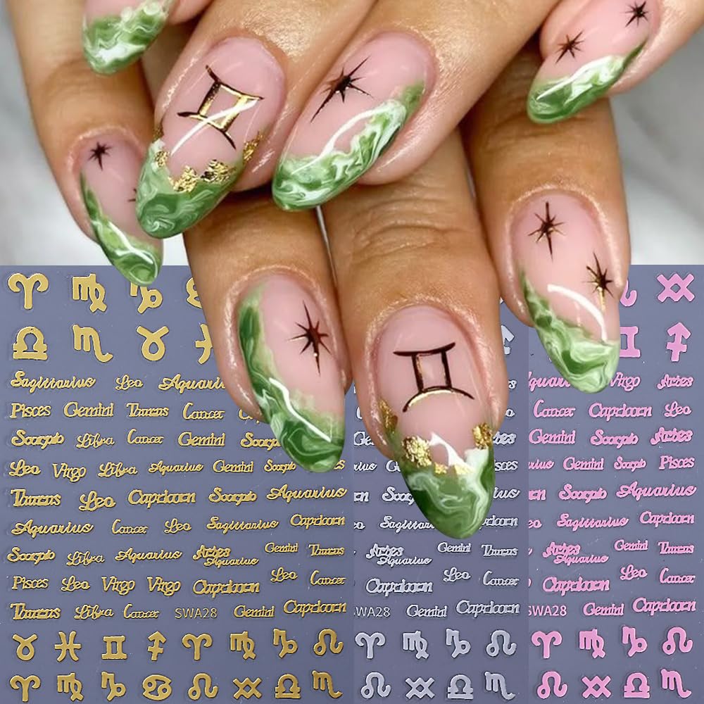 English Letter Nail Stickers Decals 14 Sheets 3D Self-Adhesive Nail Art Stickers Alphabet Uppercase and Lowercase English Words Y2K Style Gothic Design Manicure Nail Accessories for Women