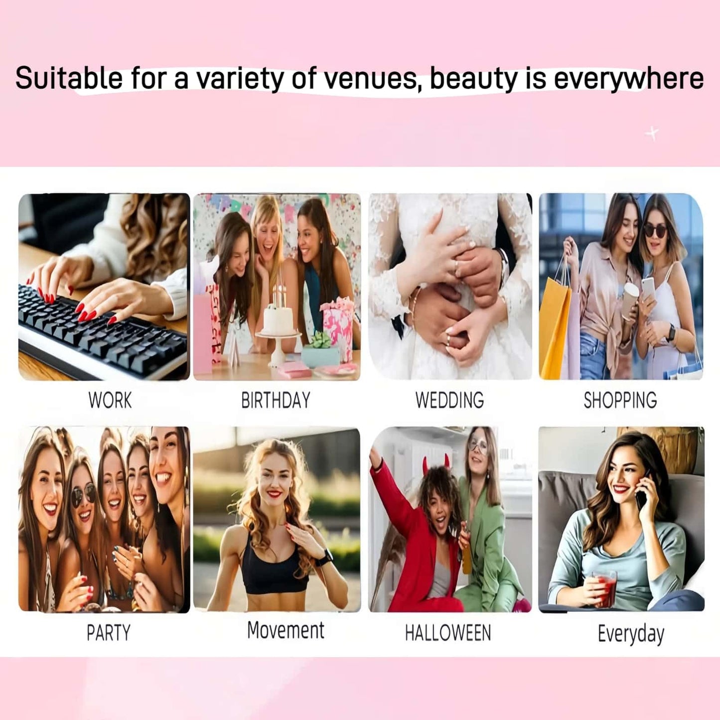 French Press on Nails Short Almond Fake Nails Pink with Bow Starlight Designs Full Cover Acrylic Glue on Nails Removable Artificial Stick on Nails for Women 24 Pcs