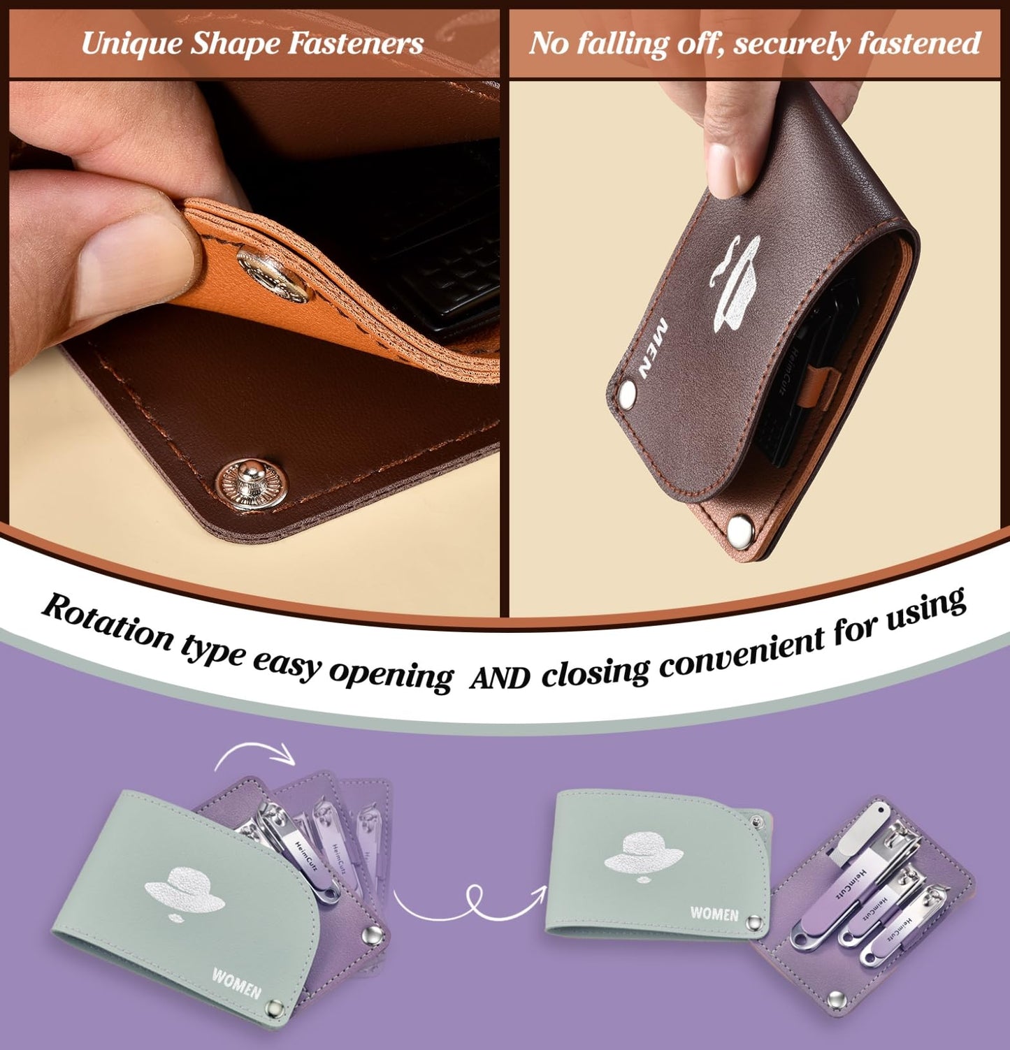 Nail Fingernail Toenail Clippers Set - Separate Personal Nail Cutter Set for Men and Women, Travel Finger Nail Clippers Adult Toe Nail Clipper Kit, Engagement Gifts for Couples Wedding Gifts Idea