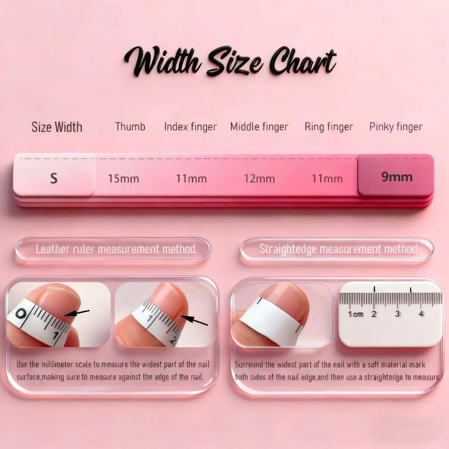 10Pcs Pink French Tip Press on Nails Handmade Short Fake Nails Duck False Nails with 3D Flower Rhinestone Design Full Cover Acrylic Nails Press ons Handmade Flower Glue on Nail for Women (S)