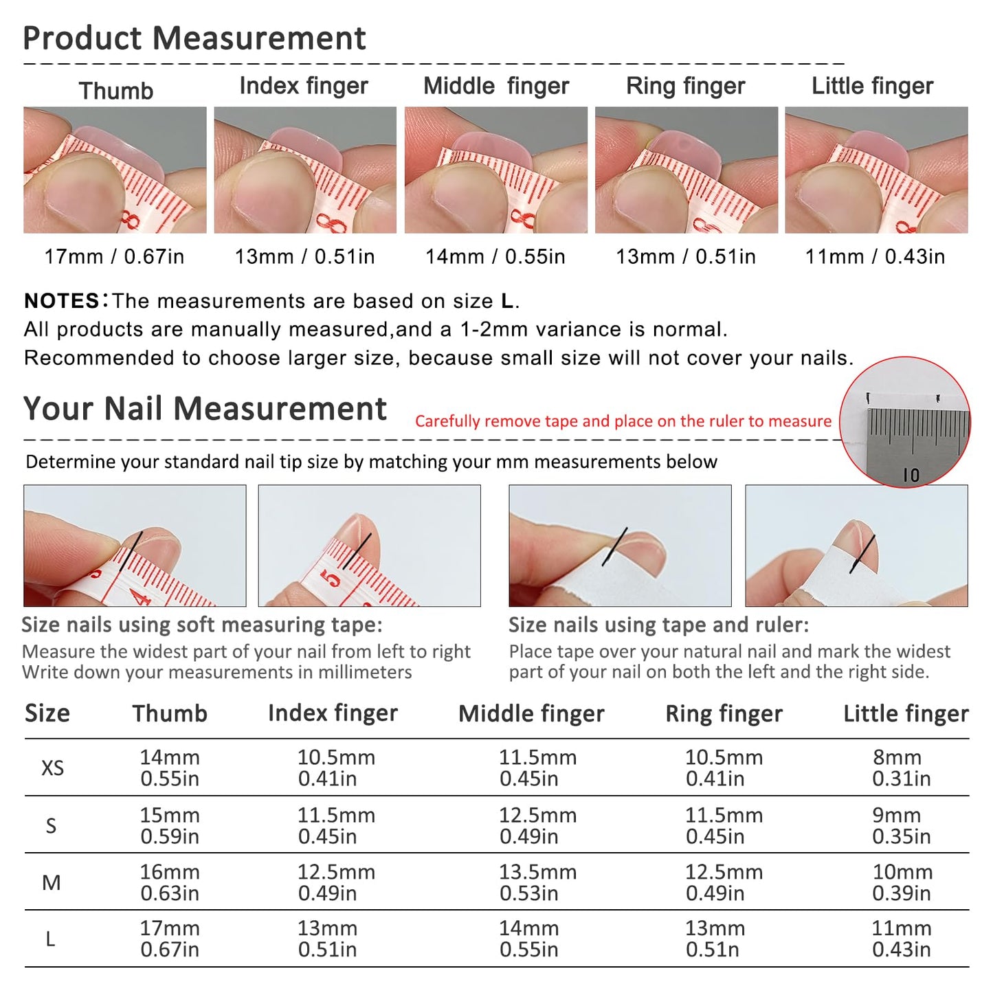 TENPAL Duckbill Coffin Ballerina Shape Fake Nails,Ombre French Tips Press on Nails 10 Pcs with Tool Kit,3D Butterfly Mushroom Embossed Design Glue on Nails with Pearl & Rhinestone Cute Fake Nails（S)