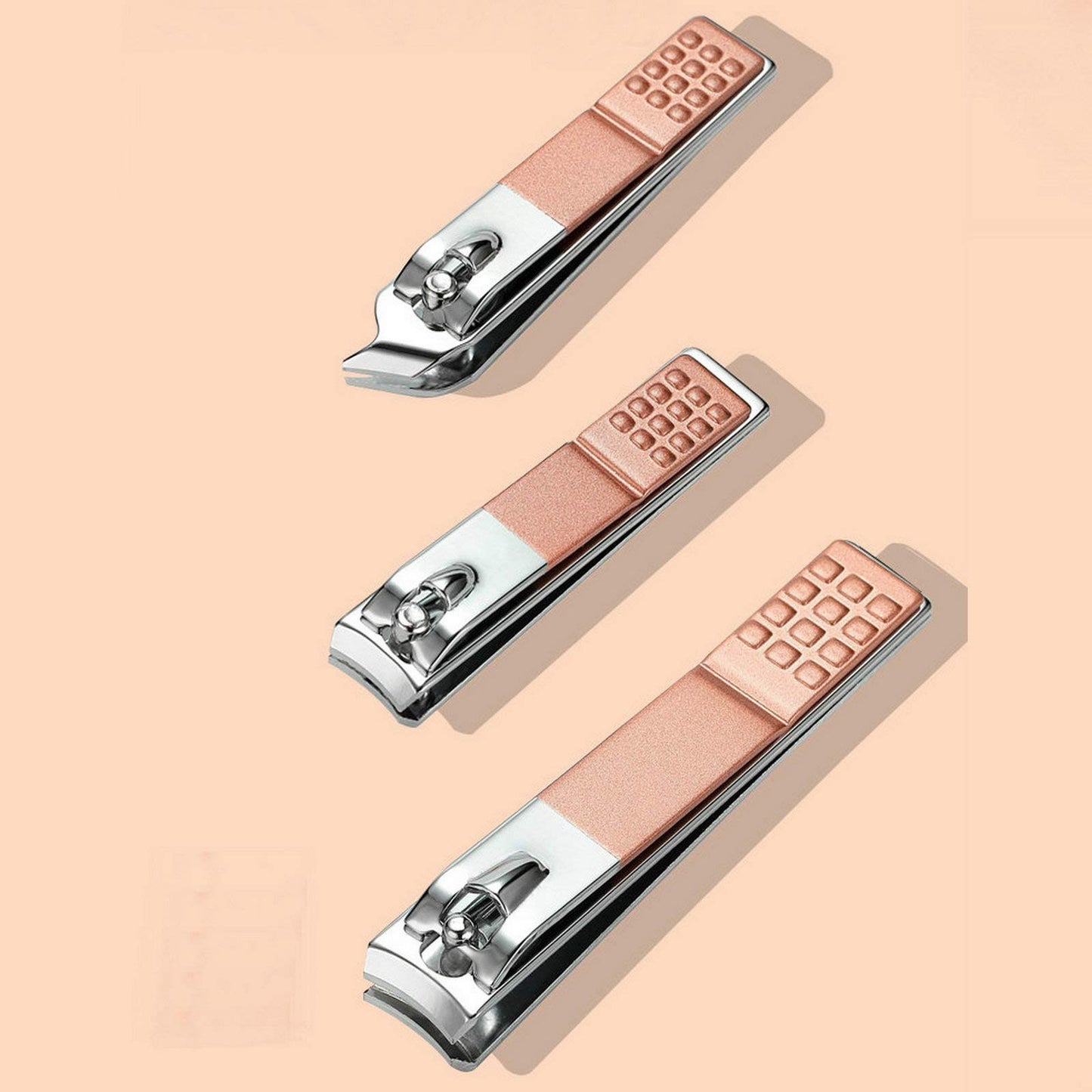 Professional Manicure Pedicure Stainless Set - Erkangsm 18 in 1 Manicure Pedicure Grooming Kit,Nail Clippers,Toenails Scissors,Ear Pick,Nail Tools with PU Leather Travel Case (Pink)