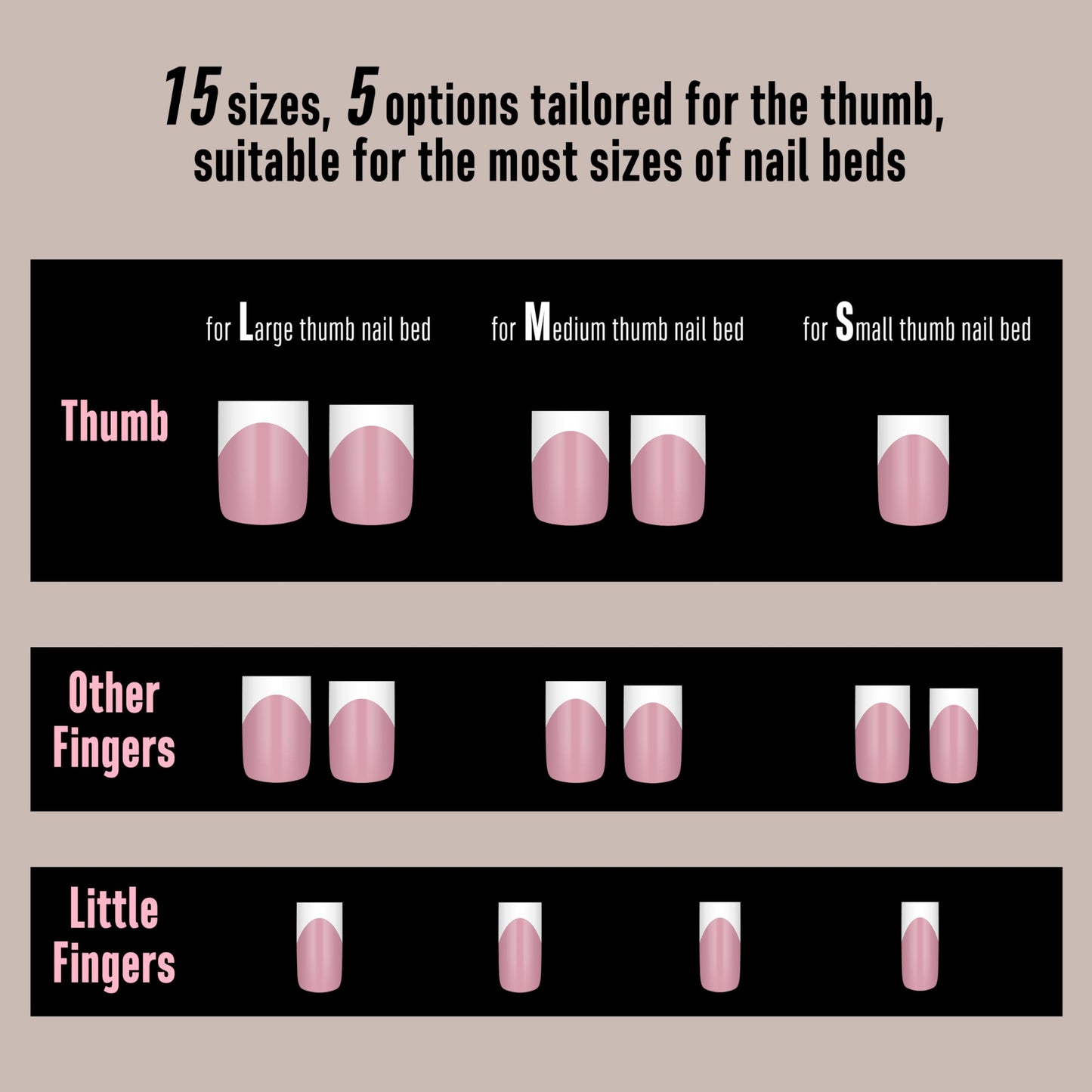 MUTIOVO White French Tip Short Straight Square Nail Tips Press on, BERRY PINK Extra Thick NEED Soft Gel Nail Extension, Need Builder gel & Top,Coat Full Cover False Nails, for DIY x 15 Sizes 150 pcs