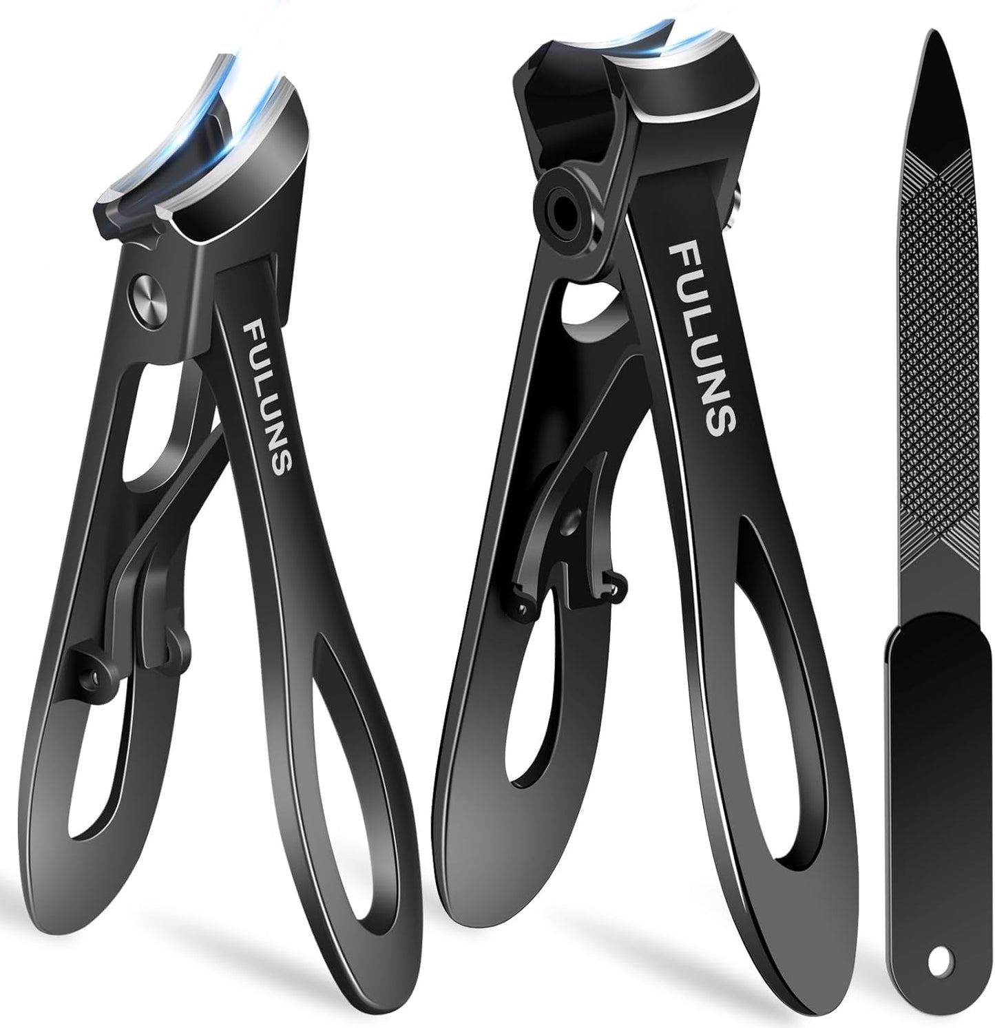 Toenail Clippers for Men Thick Toenails with 16MM Wide Jaw Opening, Large Nail Clippers for Seniors Thick Nails with Long Handle, Heavy Duty Sharp Slanted Nail Cutter Gifts for Men Women Adults