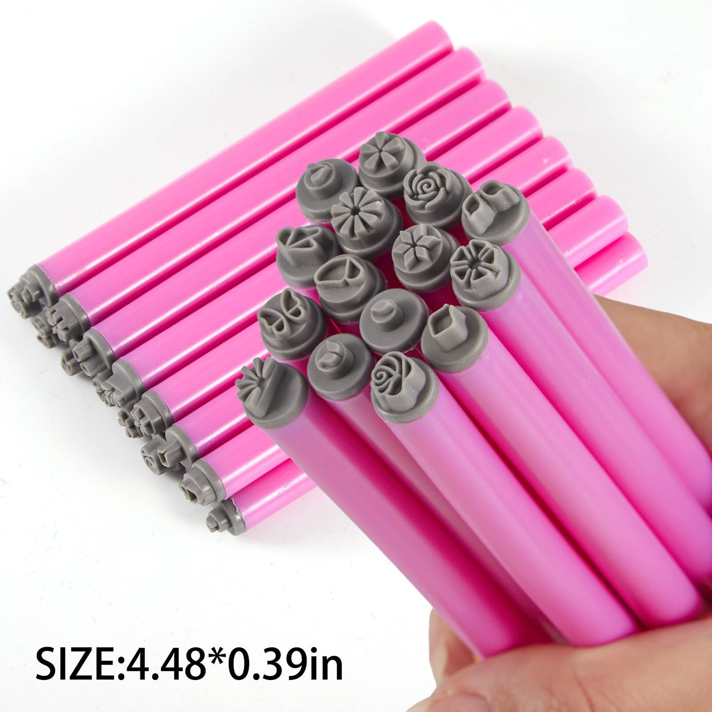DANNEASY Nail Art Stamp Pen Set, Nail Stamping Transfer Various Different Patterns 3s Quick DIY Nail Design Tools Butterfly Flower Daisy Nail Stamper Pens Nail Art Tool for Women Nail Supplies(15PCS)