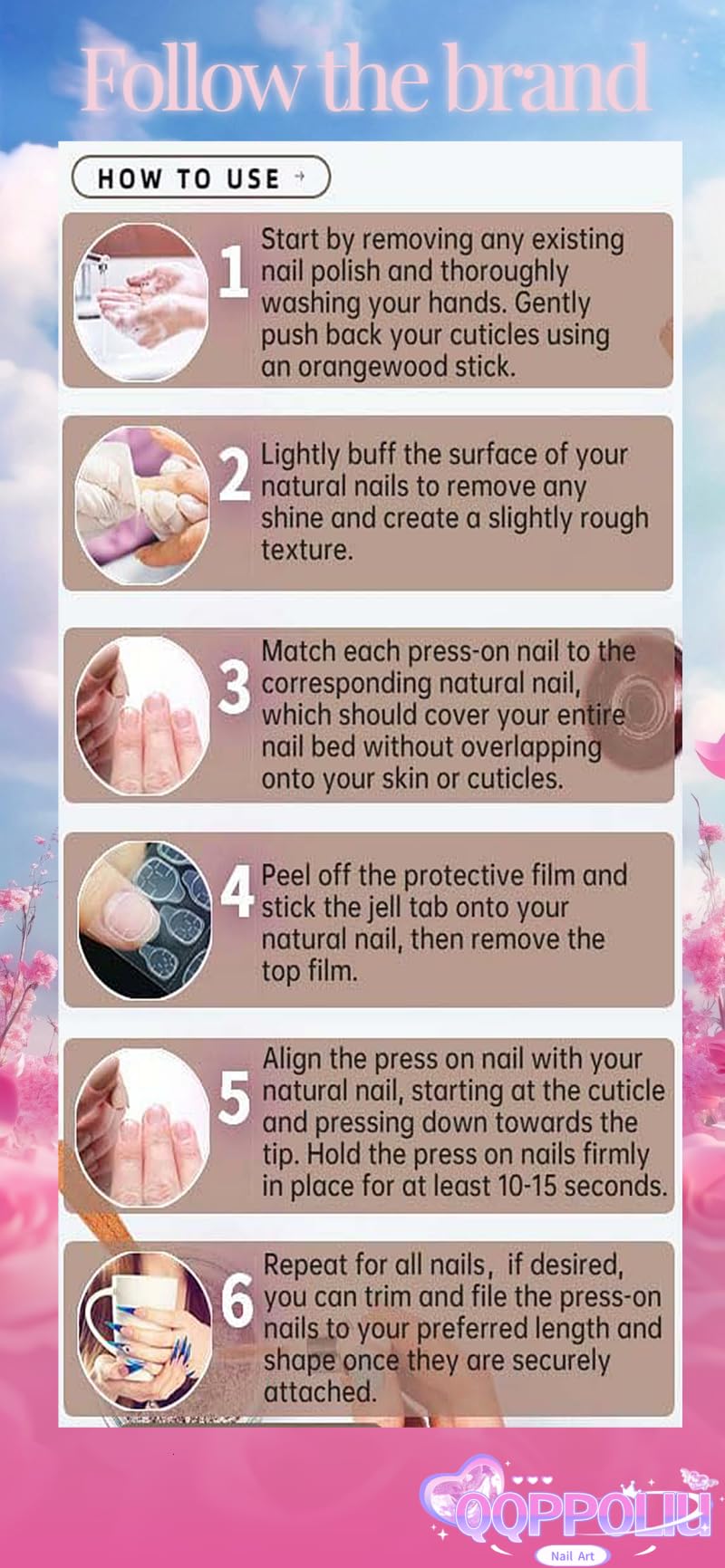 QQPPOLIU Colorful Press on Nails Long Fake Nails Stiletto False Nails with Design Glue on Nails for Women and Girls 24Pcs