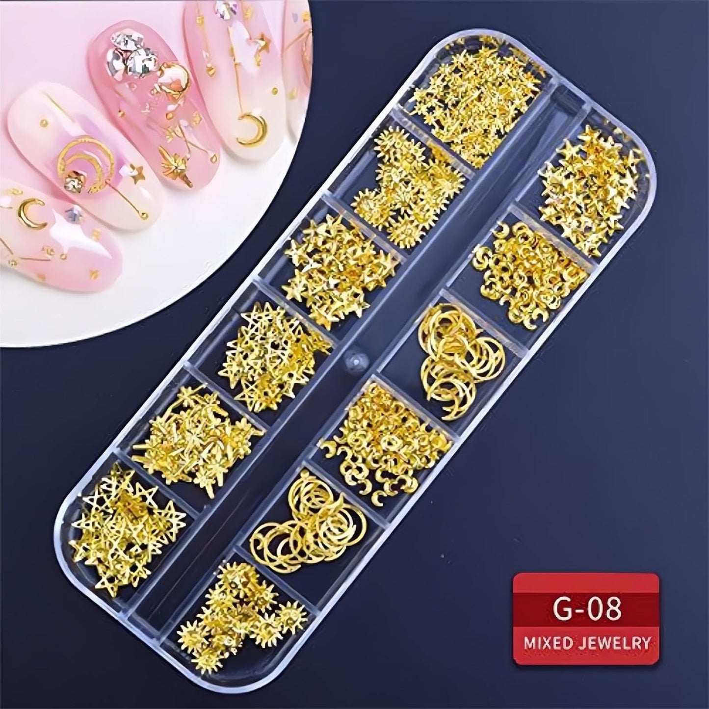 Nail Art Kit, Nail Design Tools Kit with Nail Art Brushes, Nail Art Dotting Pens, Nail Stickers for Nail Art, Nail Charms and Gems, Nail Rhinestones, Nail Art Decoration Kit