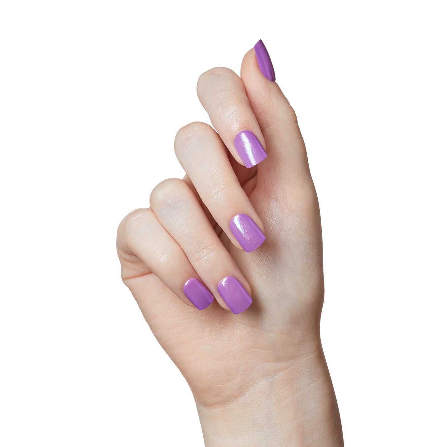 Kiss Impress No Glue Mani Press On Nails, Color FX, 'Wonder', Purple, Short Size, Squoval Shape, Includes 30 Nails, Prep Pad, Instructions Sheet, 1 Manicure Stick, 1 Mini File