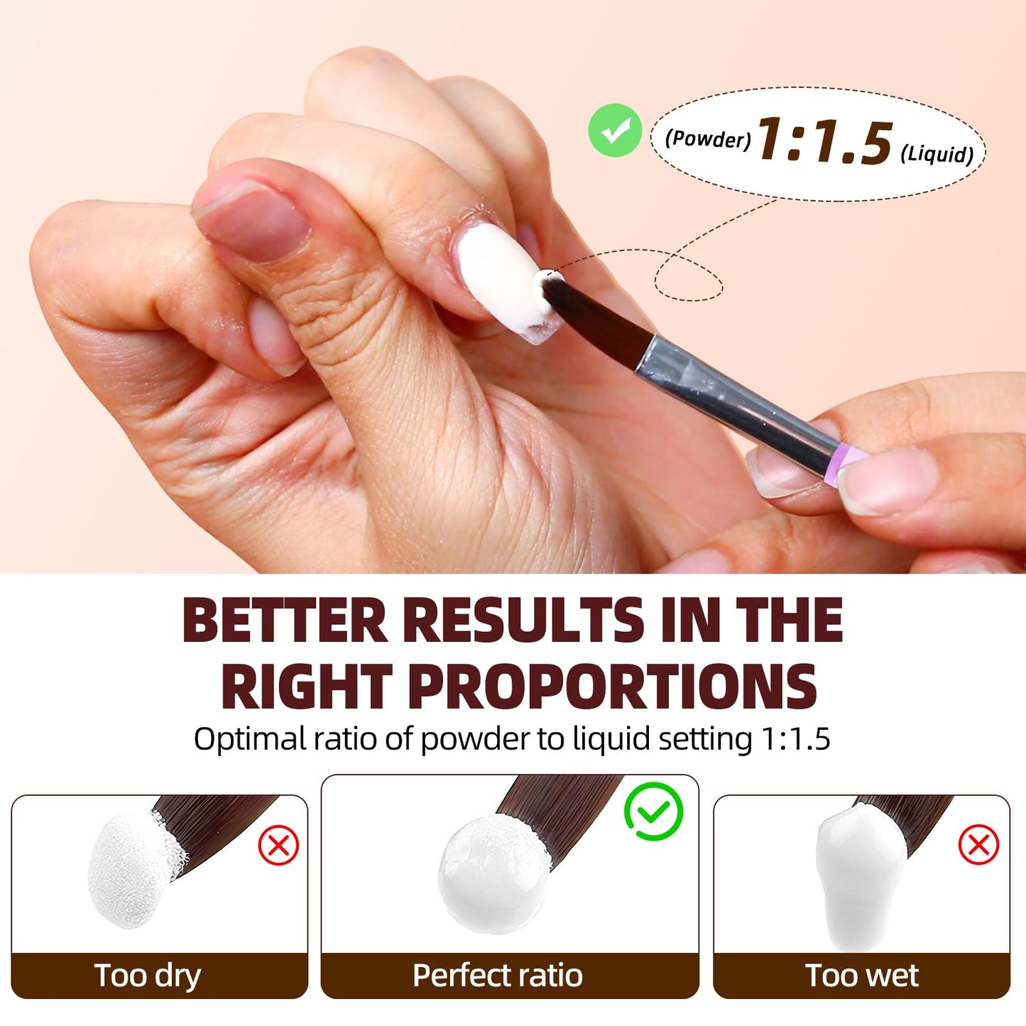 Acrylic Nail Kit for Beginners with Everything include Practice Hand Set with Powder,Drill U V Light in Silver Cosmetic Bag for Women Home Salon