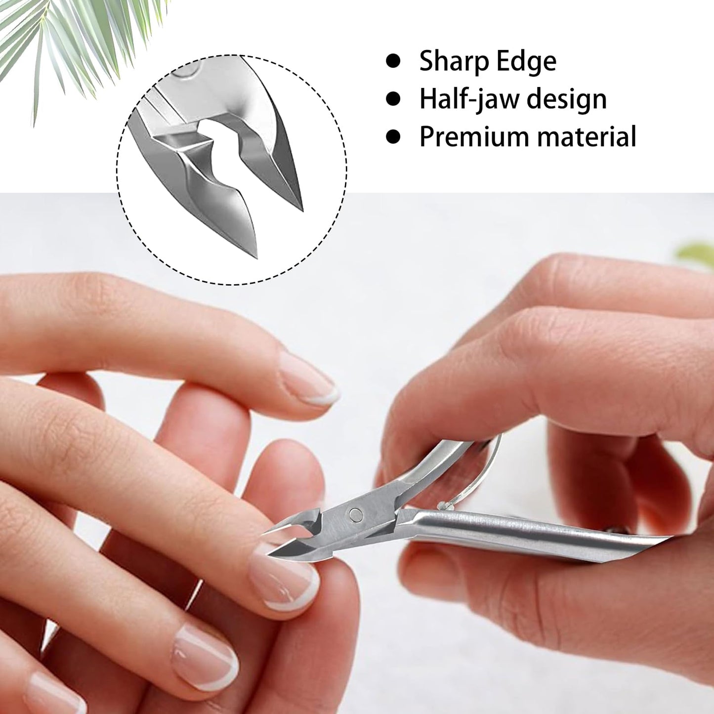 LECEHIVO 24 Pcs Cuticle Trimmer Stainless Steel Nail Edge Cutters Nippers Dead Skin Remover Care Clippers Manicure Pedicure Nipper Tools Bulk for Fingernails and Toenails