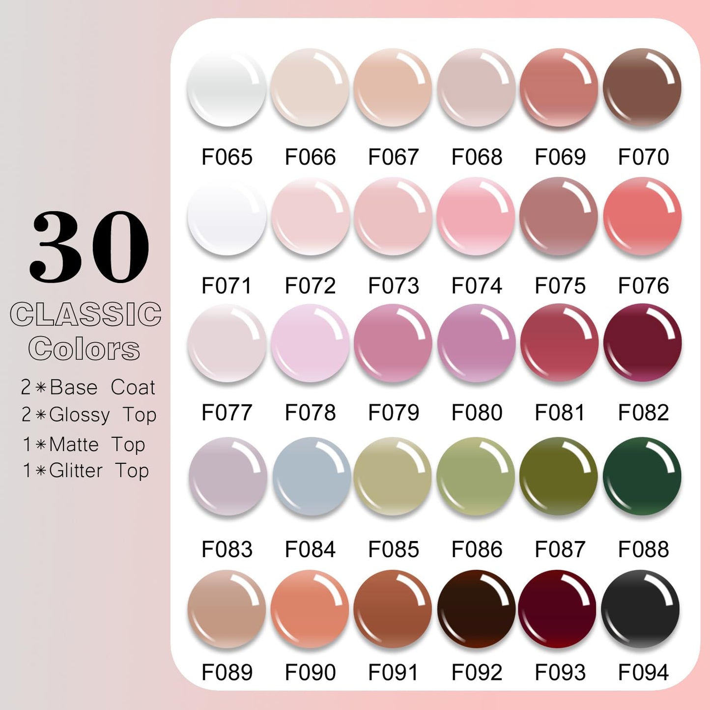 Vishine UV LED Nail Lamp Gel Nail Polish Kit, 36Pcs Jelly Translucent Natural Color Gel Base and Matte & Glossy Top Coat Soak Off DIY Art Manicure All-In-One Nail gel Kit