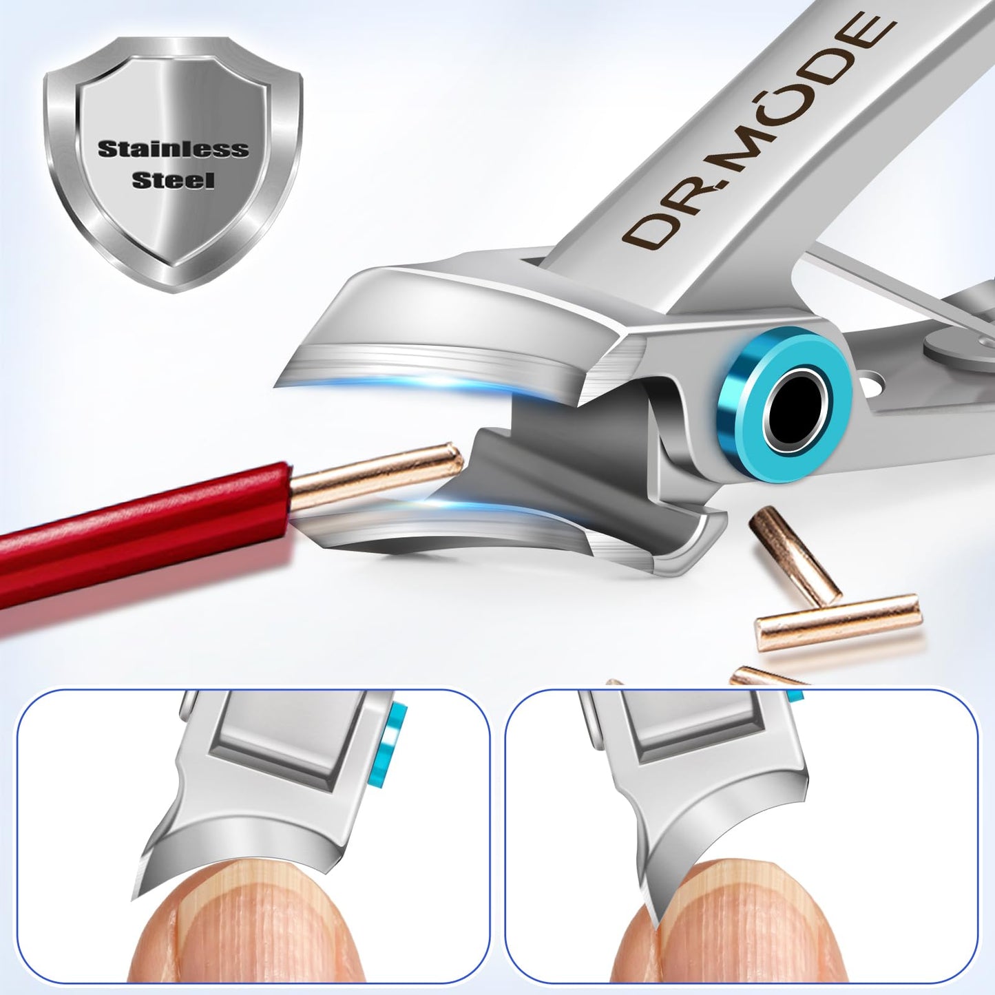 Toenail Clippers for Thick Toenails for Seniors, 2026 New Heavy Duty Nail Clippers for Men Thick Ingrown Nails with Wide Jaw Opening, Upgrade Slanted Curved Large Fingernail Ingrown Toenail Clippers